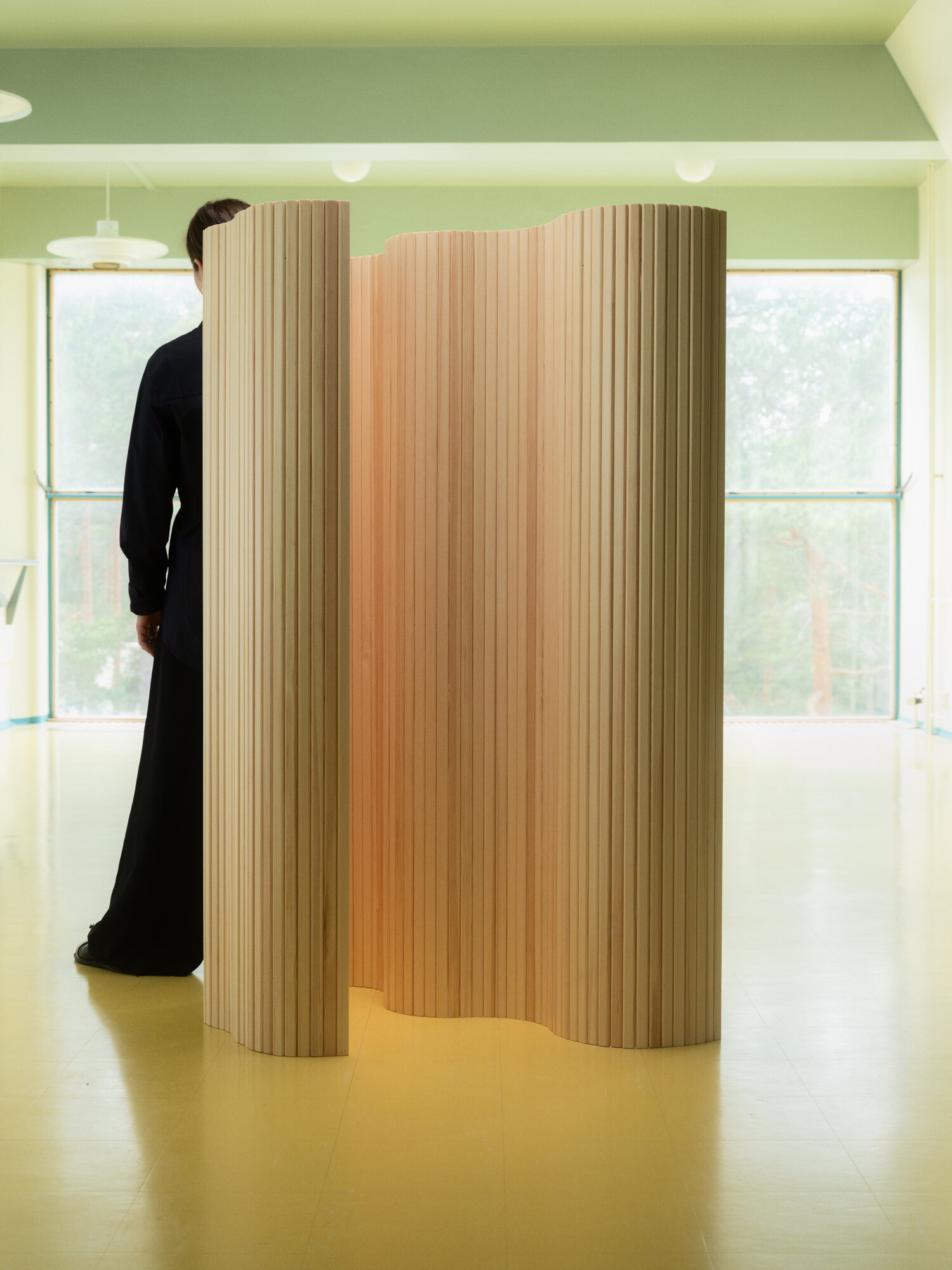 Artek Aalto Screen 100B, 150 x 200 cm, pine | Finnish Design Shop NL