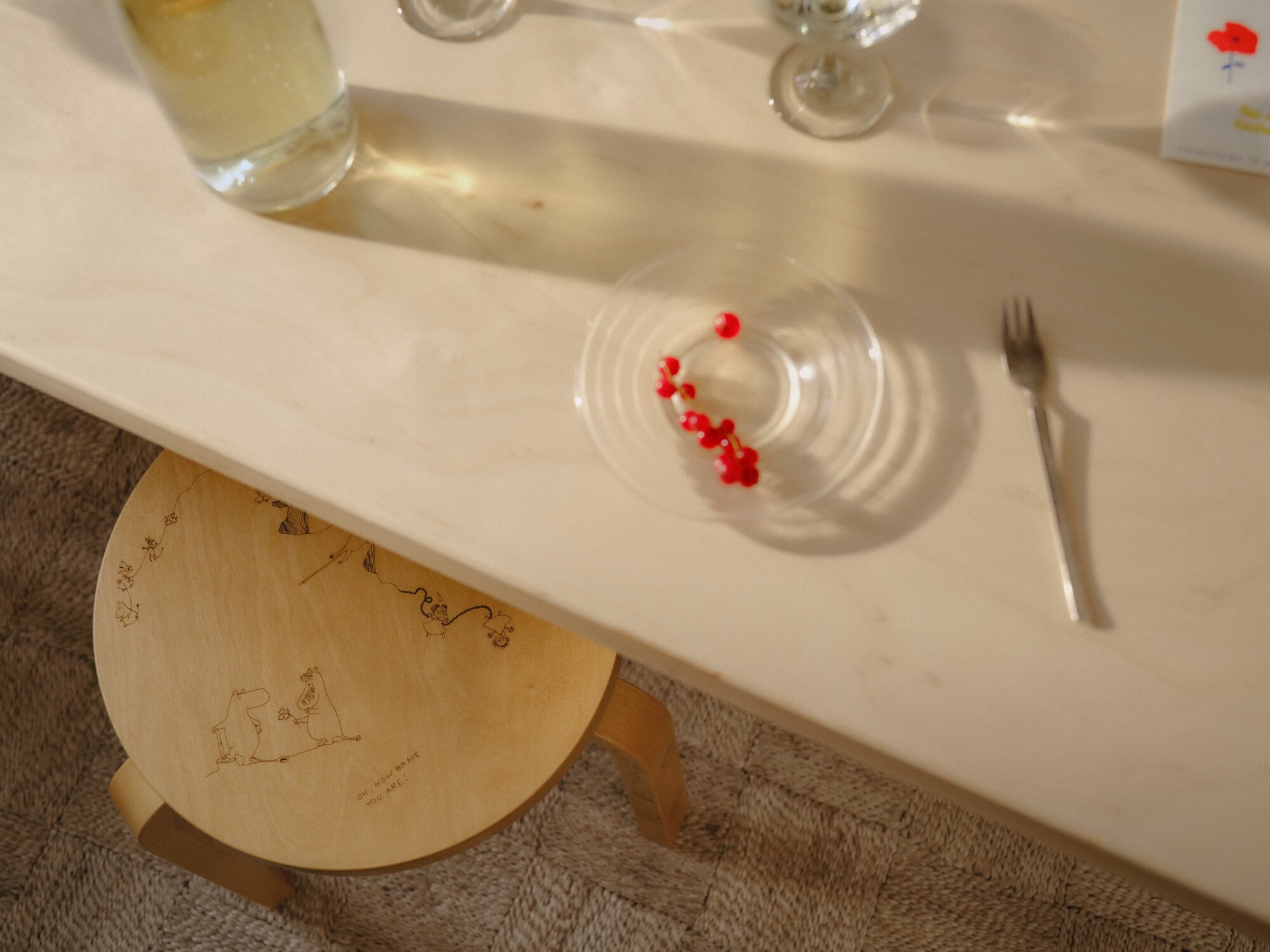 Artek Aalto stool 60, Artek + Moomin, Celebration | Finnish Design