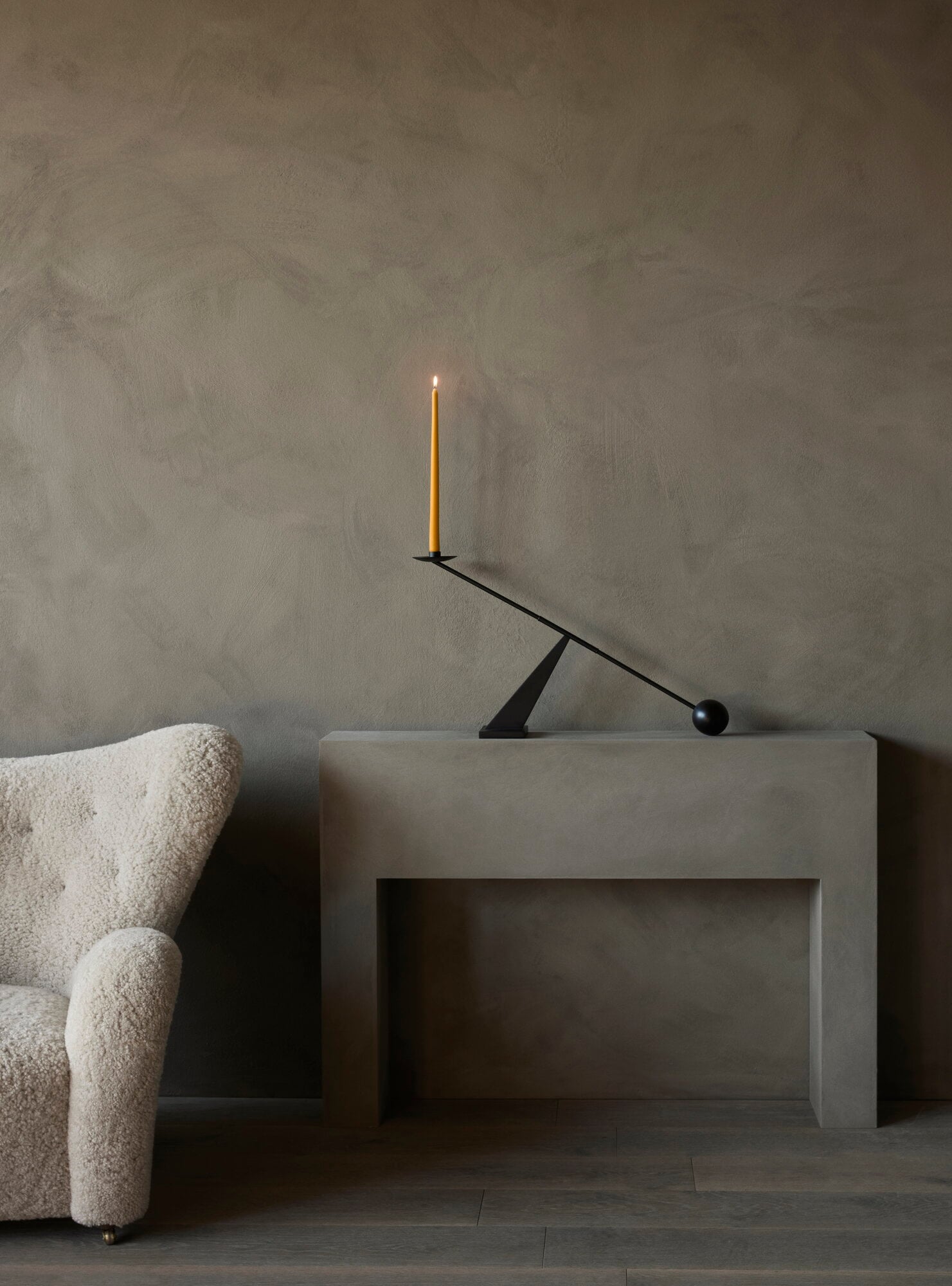 Audo Copenhagen Interconnect candle holder, black steel | Finnish ...