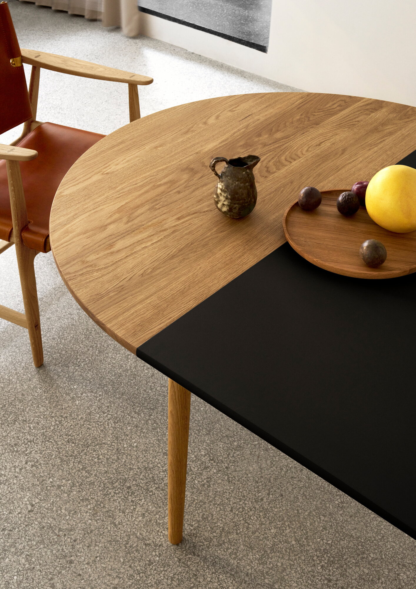 Carl Hansen & Søn BM0121I table extension leaf, 60 x 120 cm, black MDF | Finnish Design Shop UK