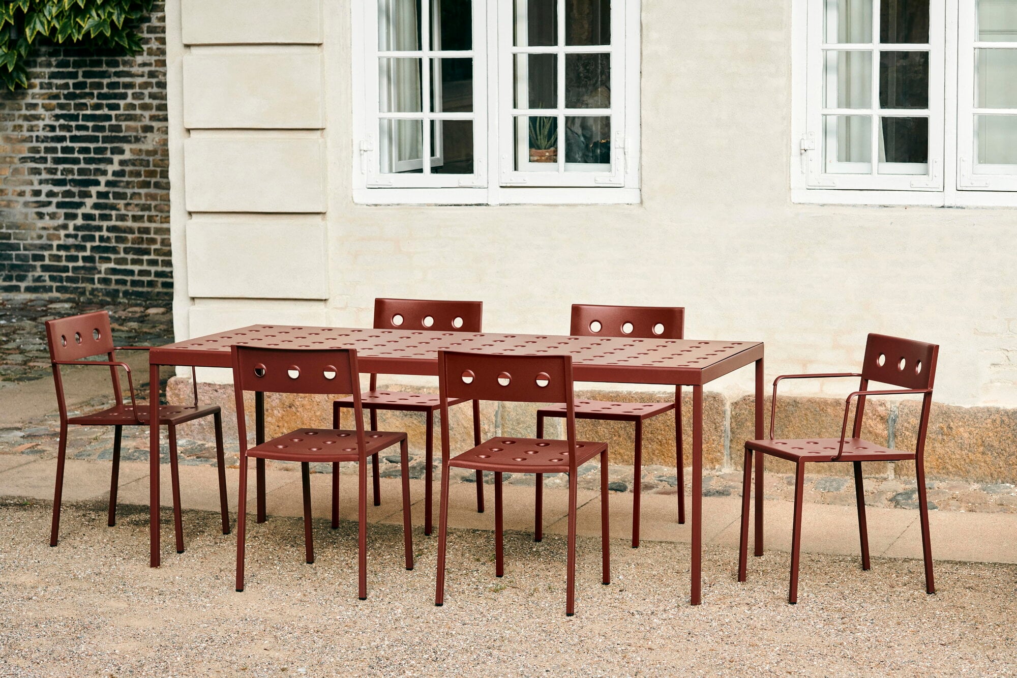 HAY Balcony table, 190 x 87 cm, iron red | Finnish Design Shop