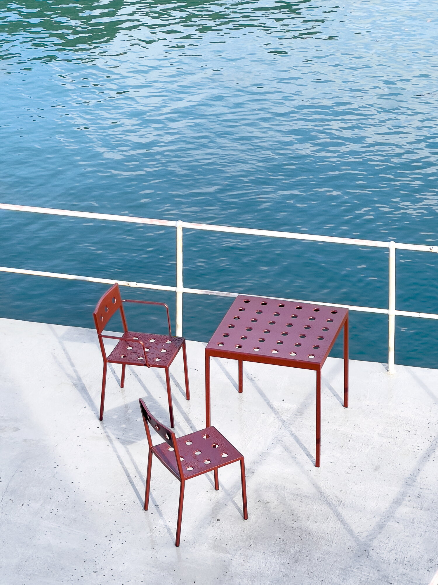 HAY Balcony armchair, iron red | Finnish Design Shop