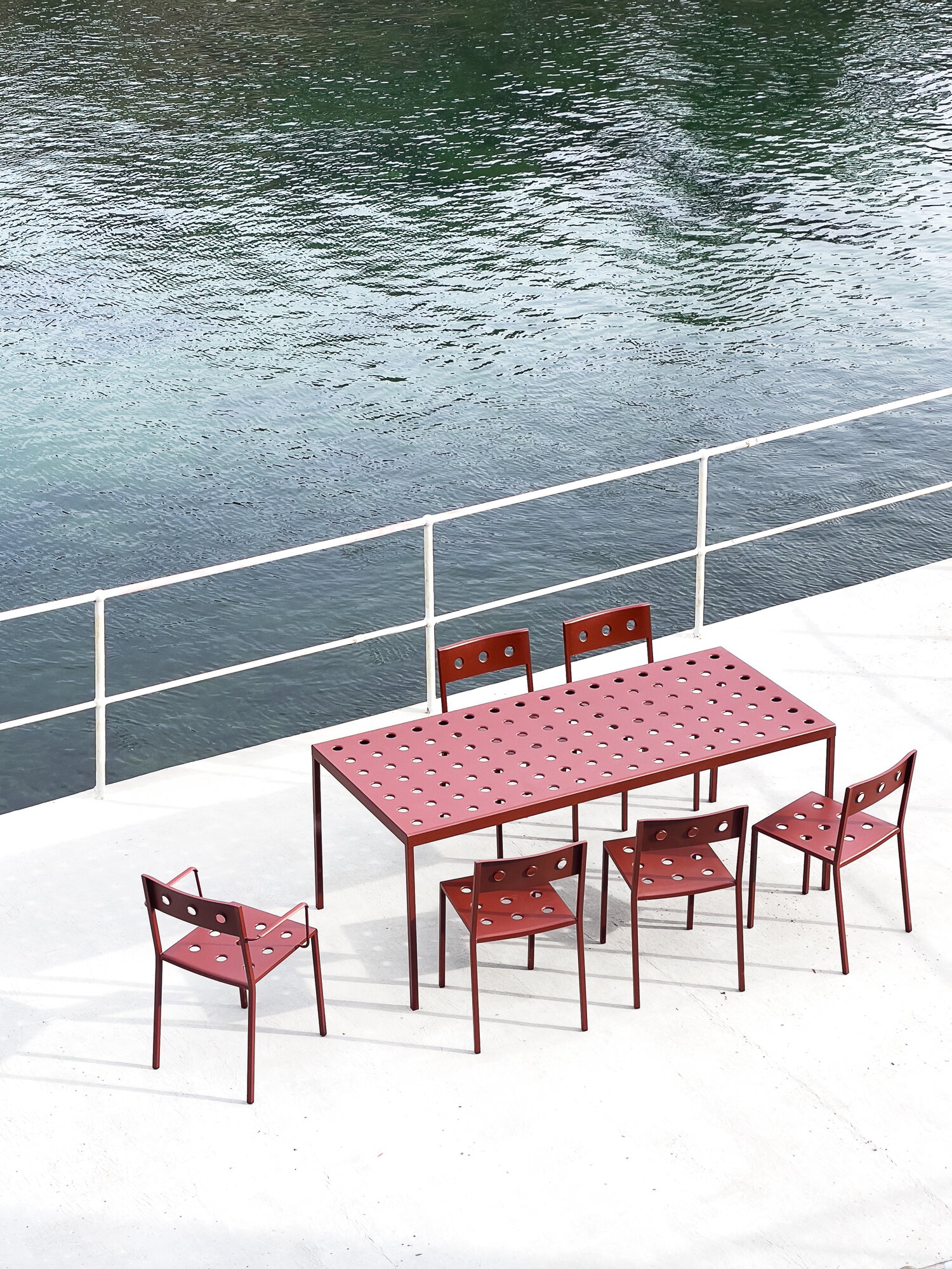 HAY Balcony armchair, iron red | Finnish Design Shop