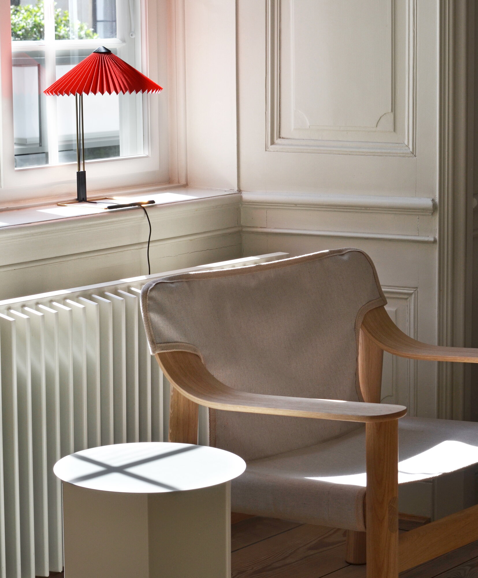 HAY Slit table, 35 cm, high, white | Finnish Design Shop