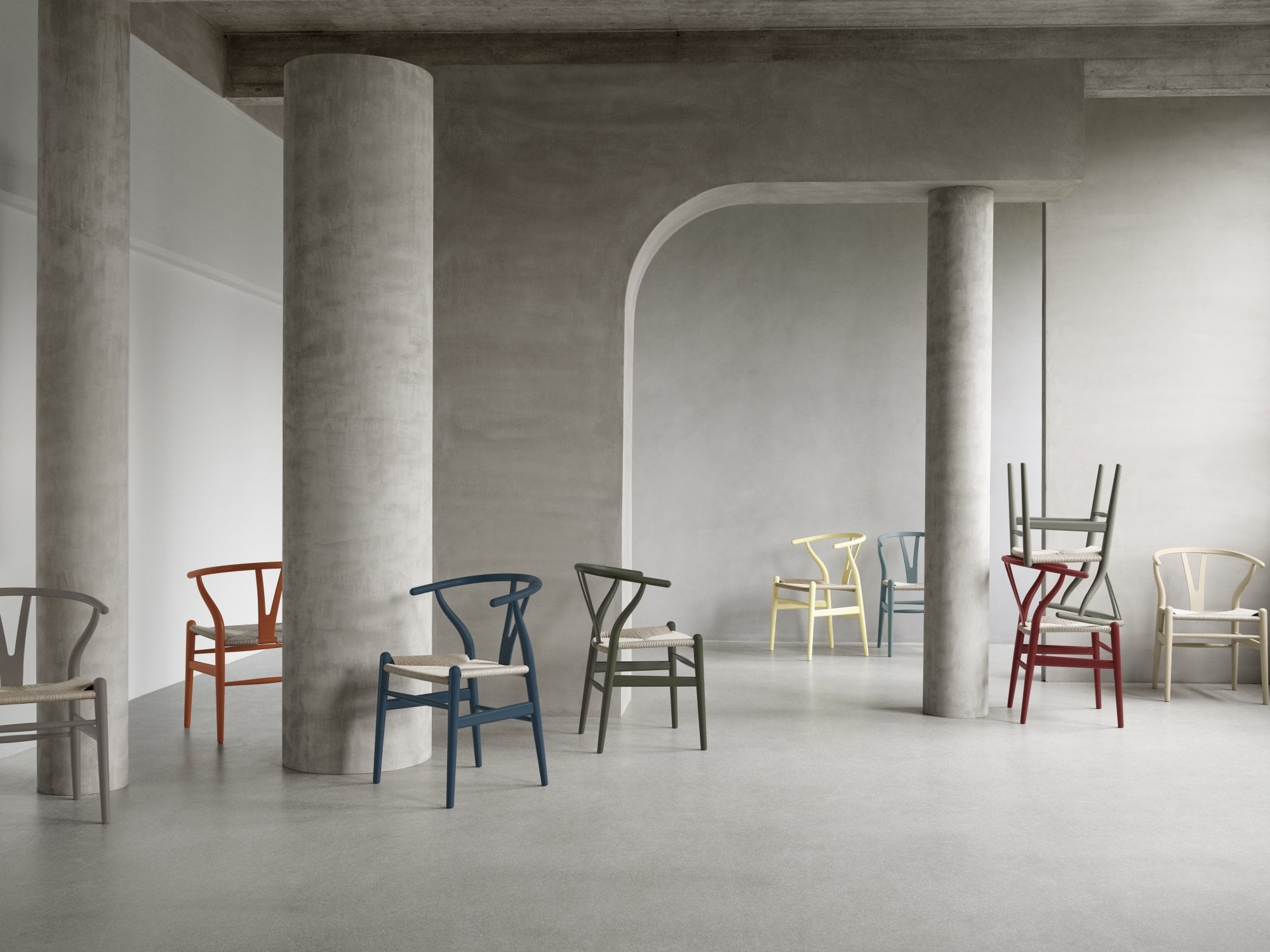 Carl Hansen & Søn CH24 Wishbone chair, soft barley - natural cord