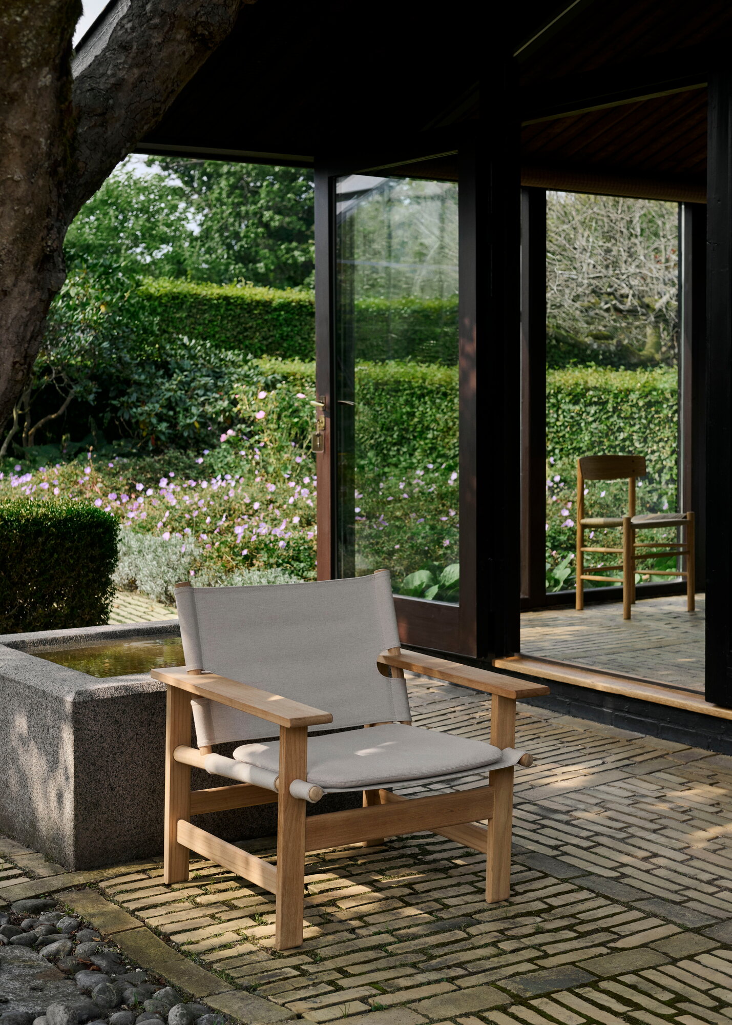 Fredericia Canvas chair, outdoor, teak | Finnish Design Shop