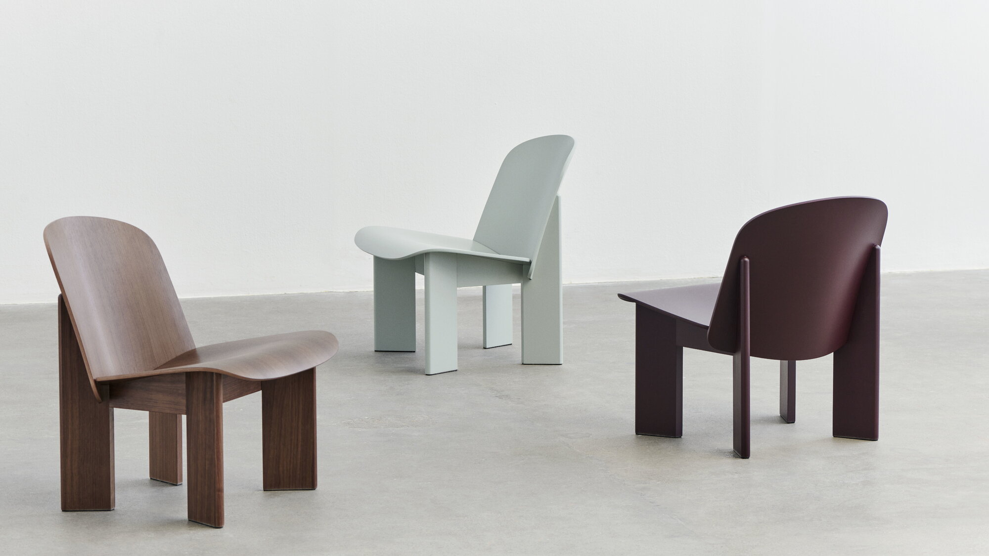 HAY Chisel lounge chair, lacquered walnut | Finnish Design Shop