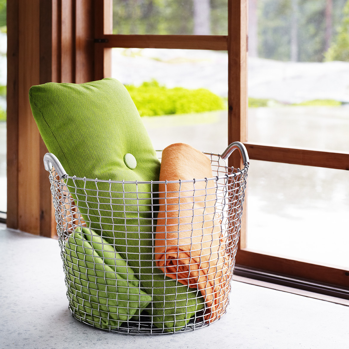 Korbo Classic 50 wire basket, galvanized | Finnish Design Shop