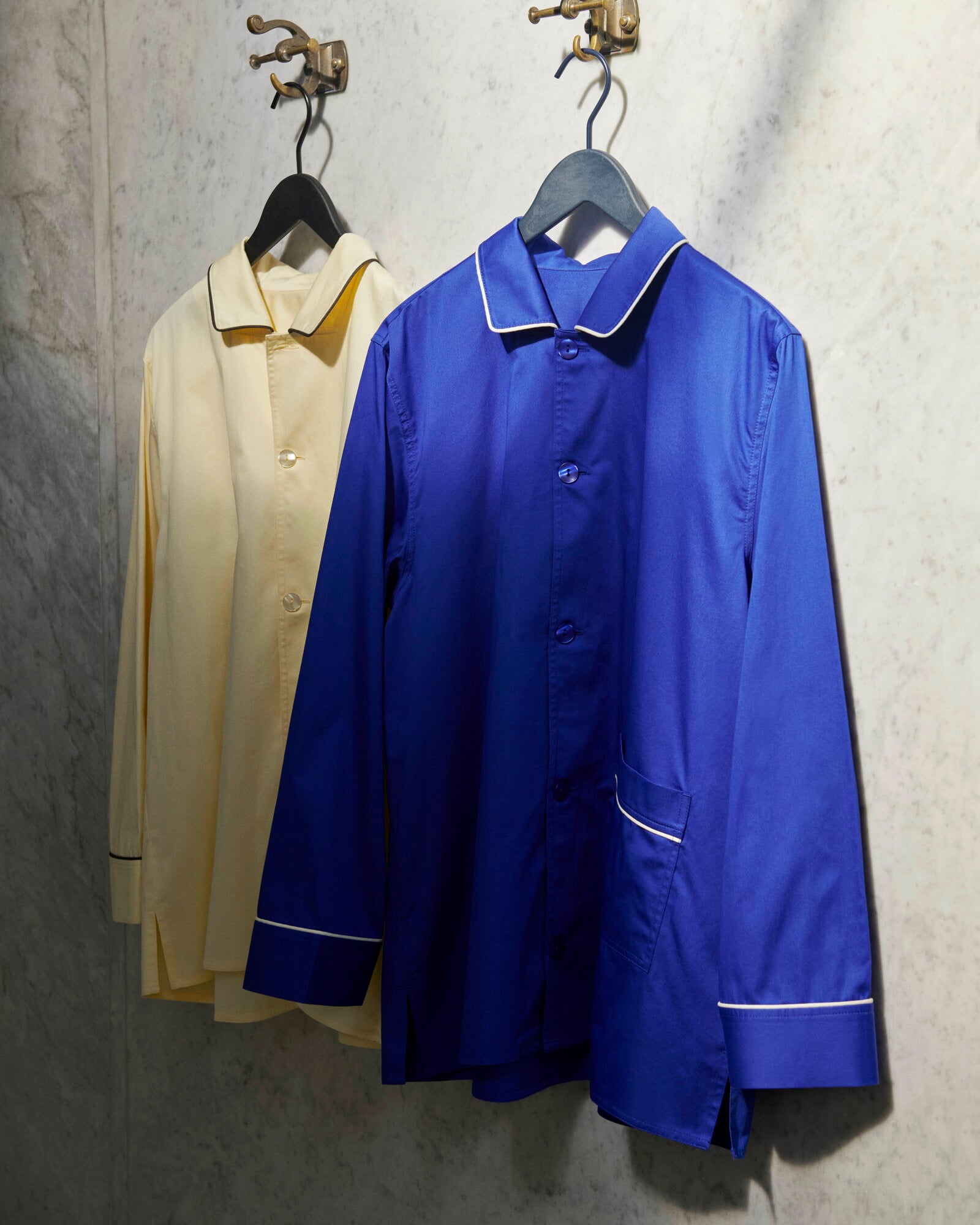 HAY Outline pyjama shirt, long-sleeved, vivid blue | Finnish Design Shop