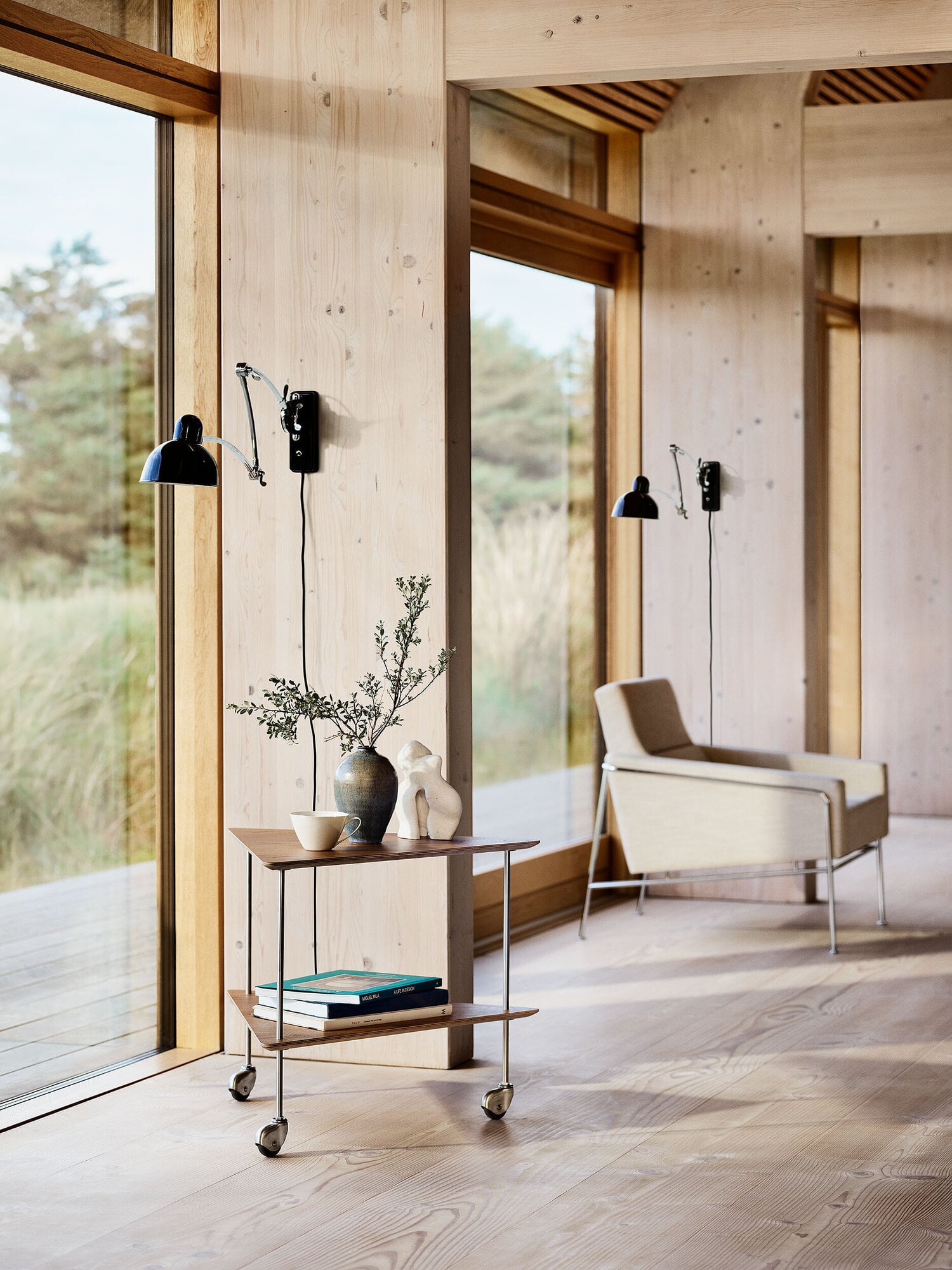 Fritz Hansen AJ Trolley, walnut | Finnish Design Shop