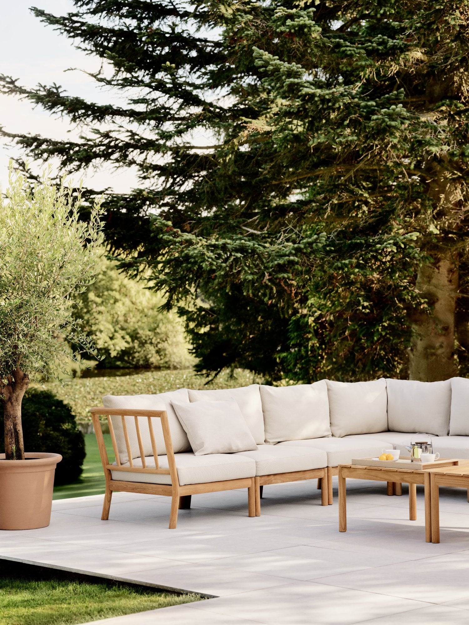 Skagerak Tradition spacer module, teak - light sand | Finnish Design Shop