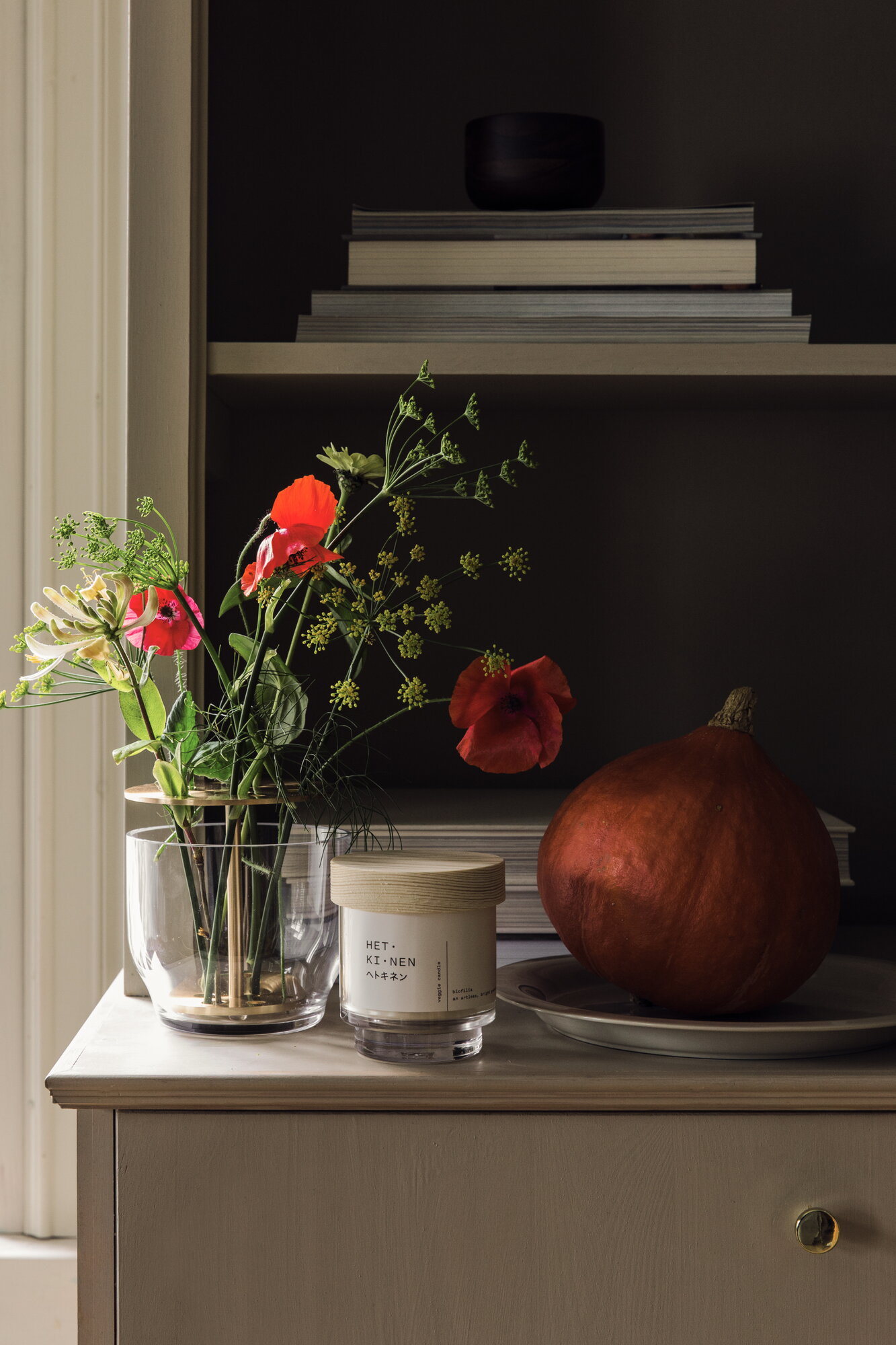 Fritz Hansen Ikebana vase, small, brass | Finnish Design Shop