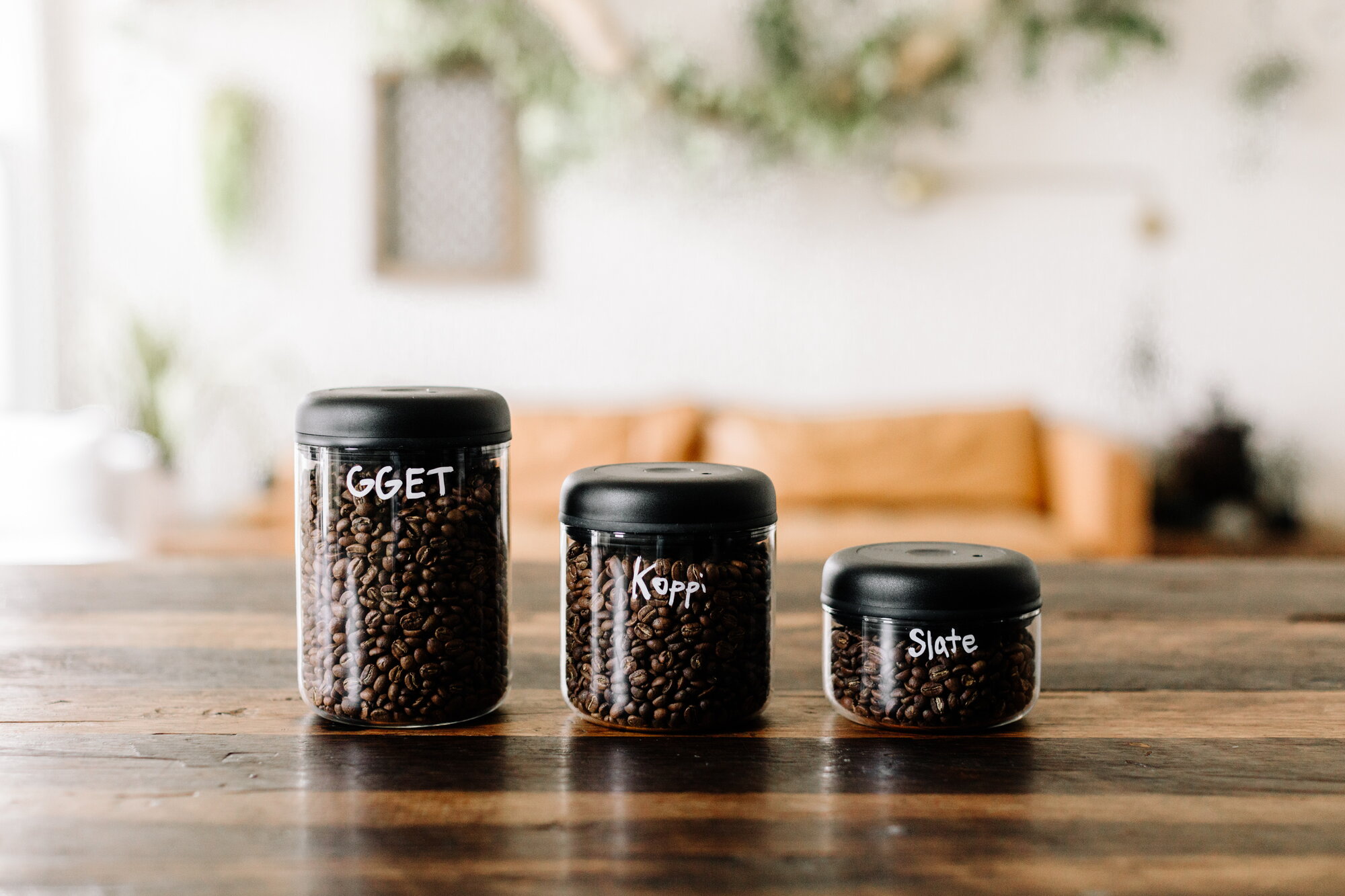 Fellow Atmos vacuum canister, 0,7 L, clear - matte black | Finnish