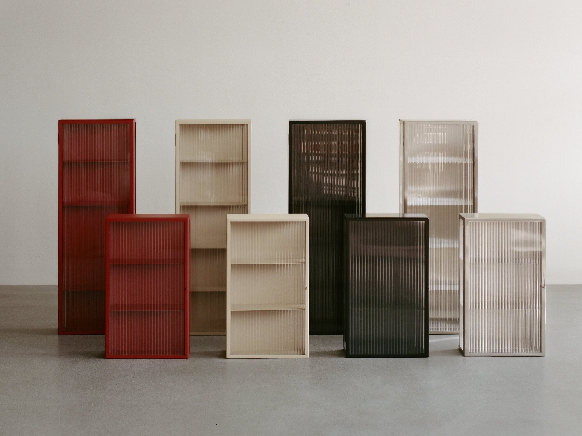 Ferm Living Haze wall cabinet, tall, oxide red | Finnish Design Shop