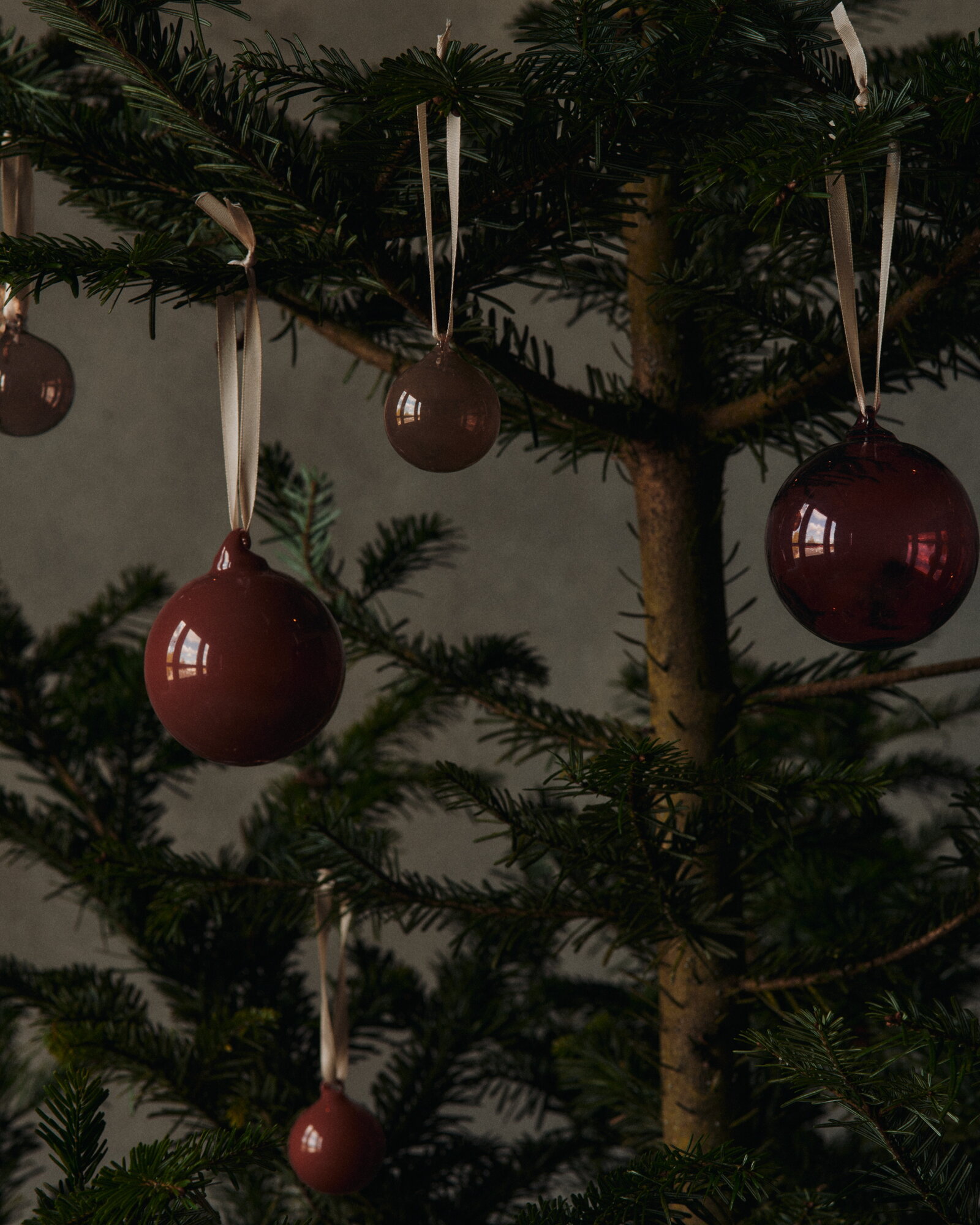 Ferm Living Glass baubles, S, set of 3, roseate opaque | Finnish Design ...