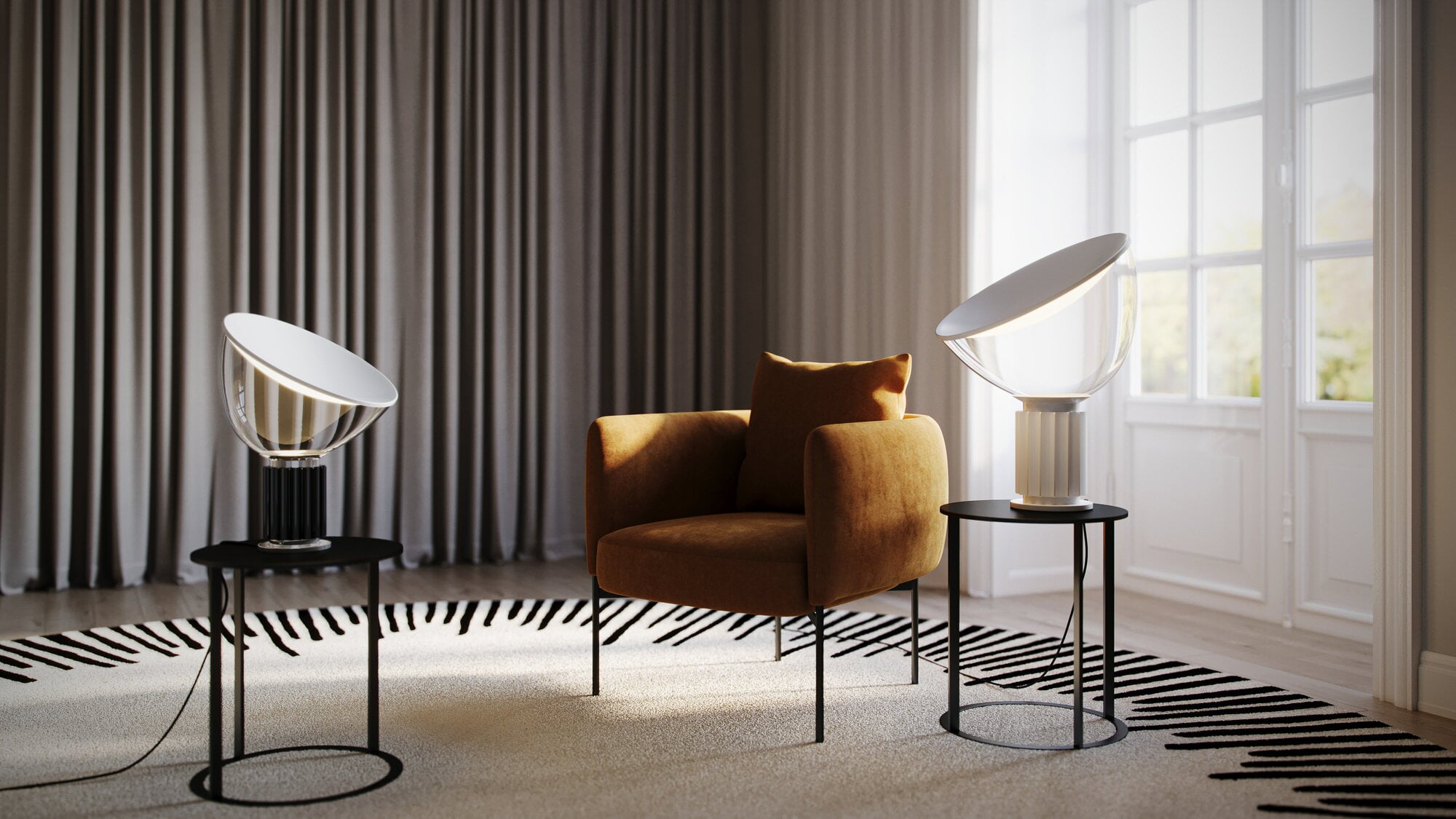 家具 flos taccia Taccia Modern Table Lamp by Achille and Pier Giacomo Castiglioni