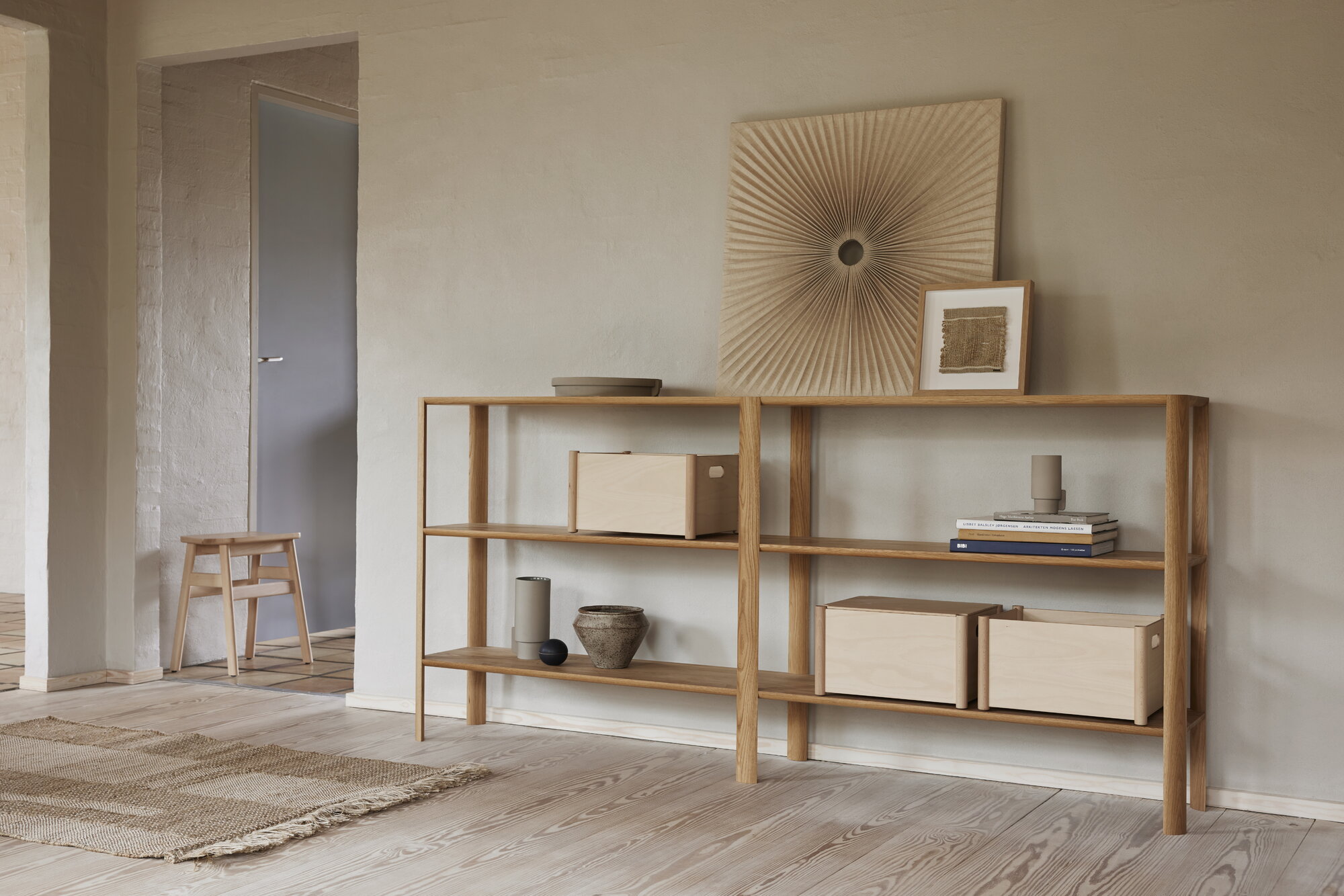 Form & Refine Leaf shelf 2x3, oak | Finnish Design Shop