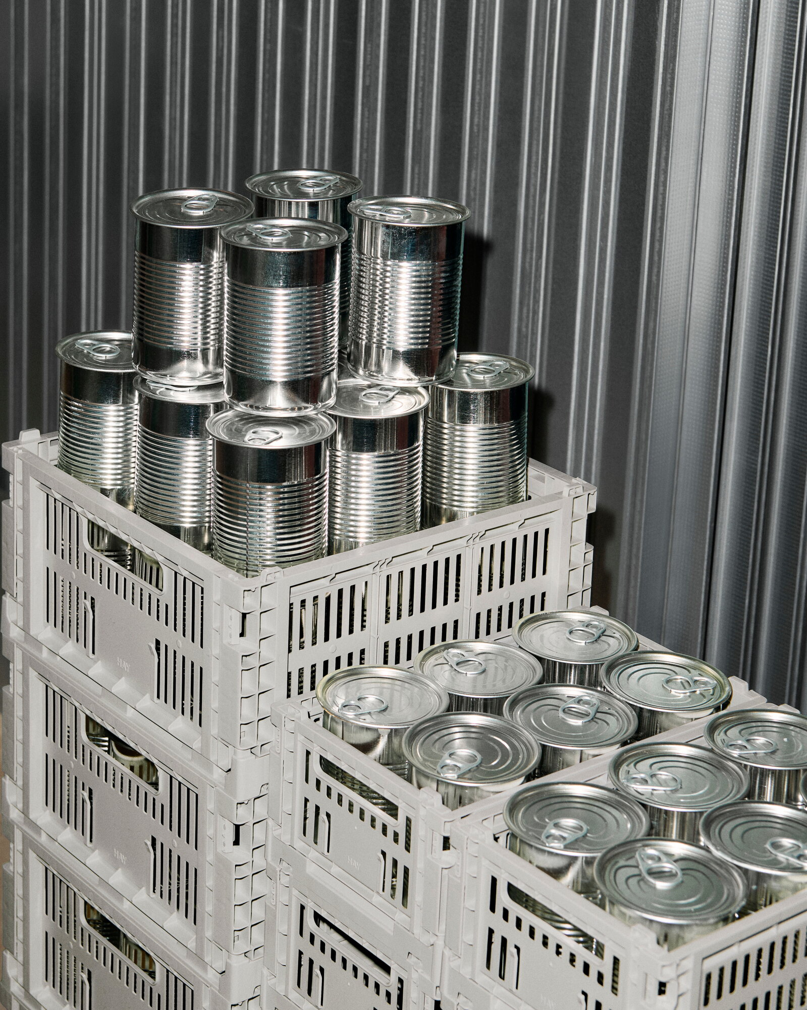 家具・インテリア Colour Crate, M, recycled plastic, grey HAY Colour Crate, M, recycled plastic, grey | Finnish Design Shop