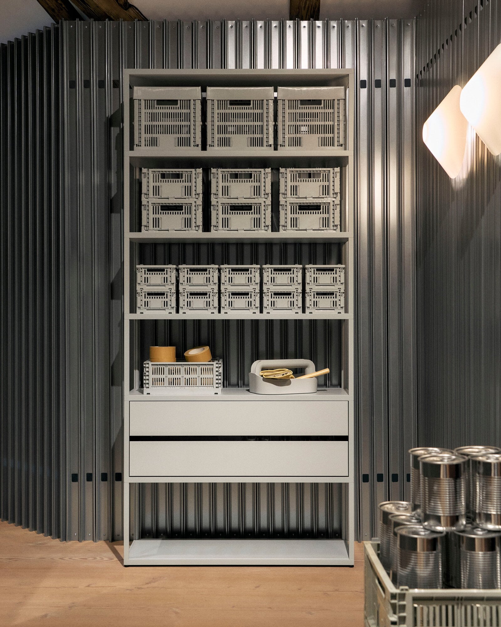 家具・インテリア Colour Crate, XL, recycled plastic, grey Recycled Colour Crate – Design Within Reach