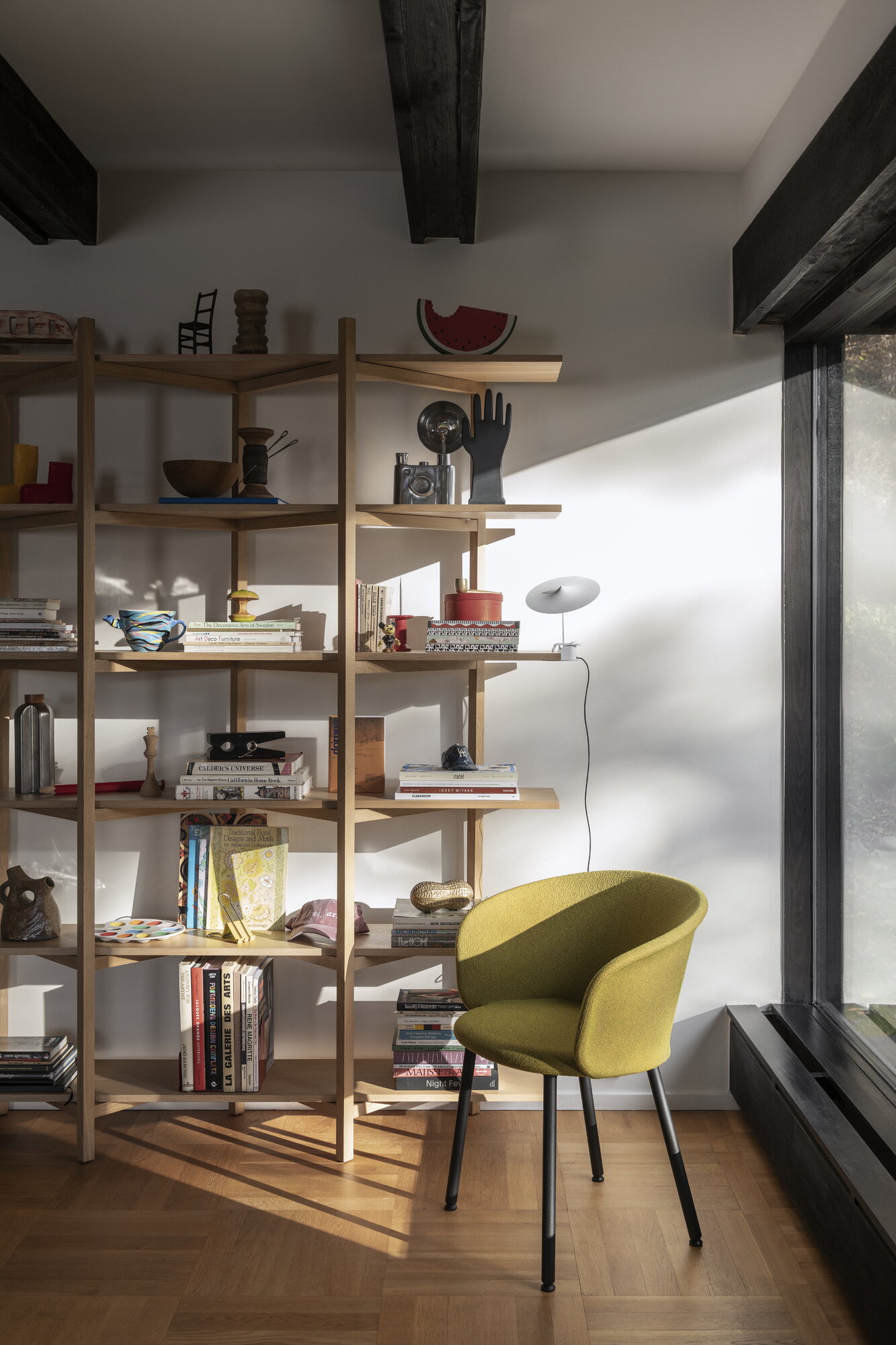DWARF  MEISTER（マイスター）Beehive Shelf ミッドセンチュリー　ハニカム　オープンラック  シェルフ　木製 Hem Zig Zag high shelf, oak | Finnish Design Shop