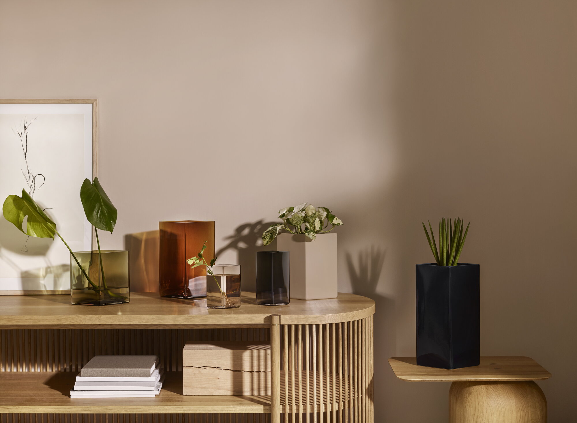 Iittala Ruutu vase, 205 x 180 mm, green | Finnish Design Shop