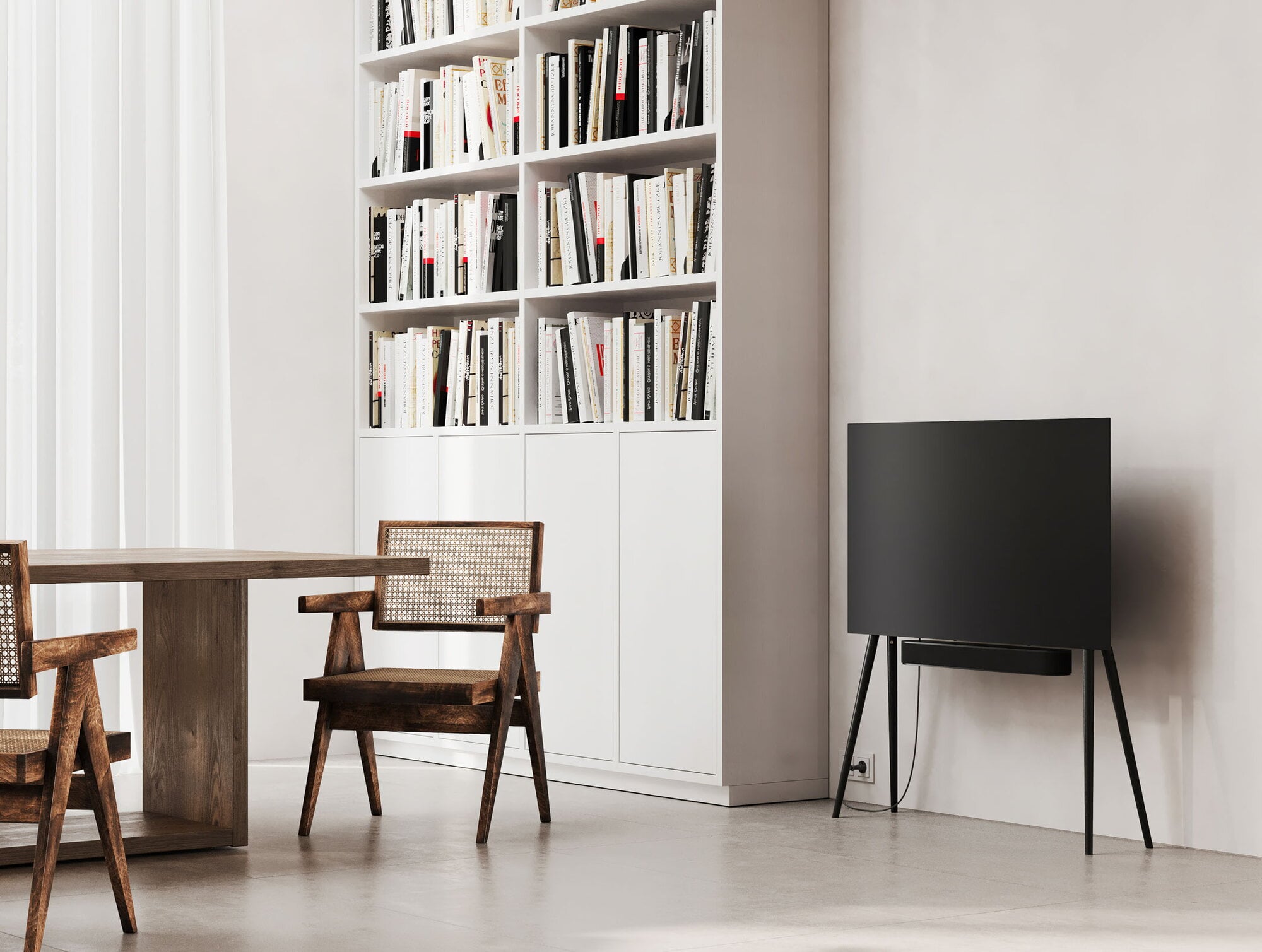 JALG TV stand, 42''-55'', black birch | Finnish Design Shop