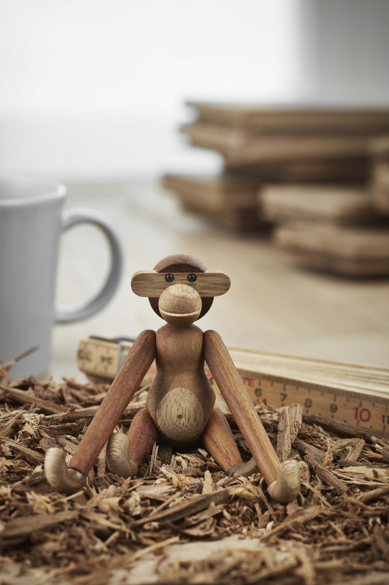 Kay Bojesen Denmark Wooden Monkey, mini, teak | Finnish Design Shop