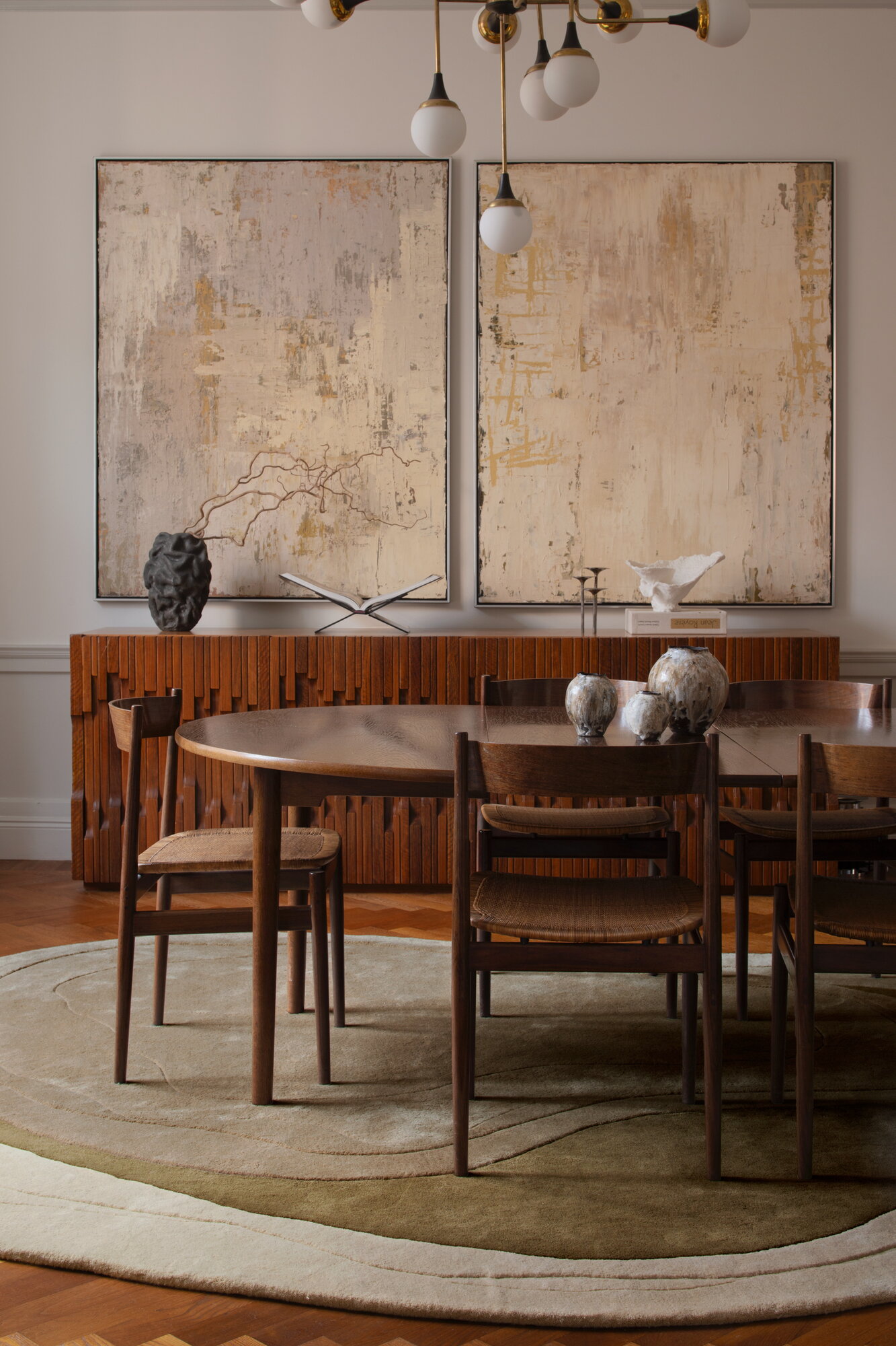 LAYERED Erik Bratsberg Lozza rug, olive | Finnish Design Shop