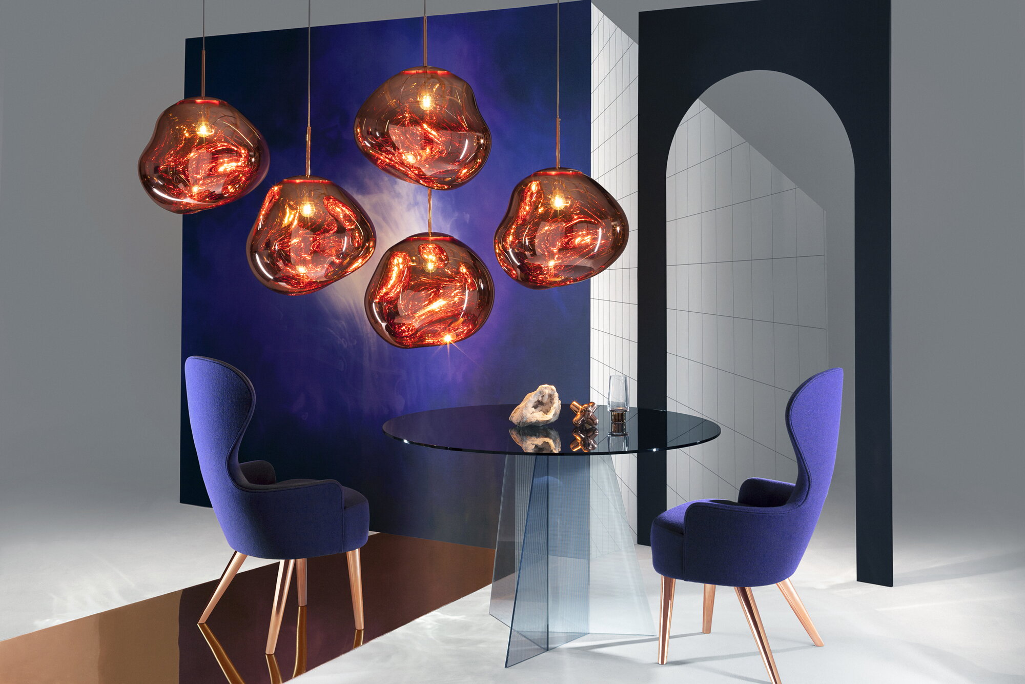 Tom Dixon Melt LED pendant, copper | Finnish Design Shop