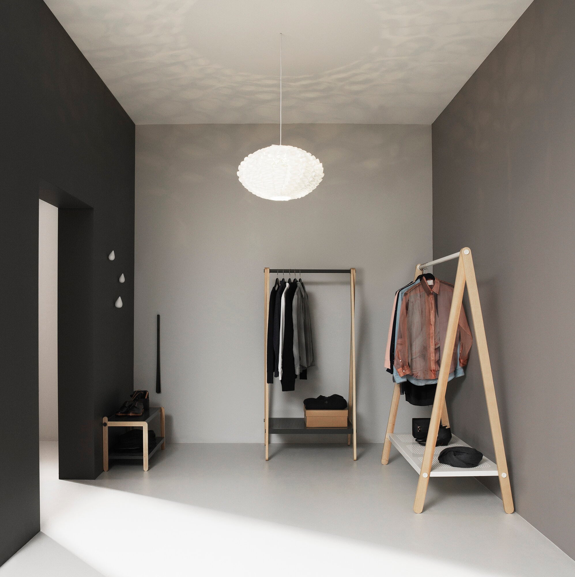 Normann Copenhagen Toj clothes rack, large, white - ash | Finnish ...