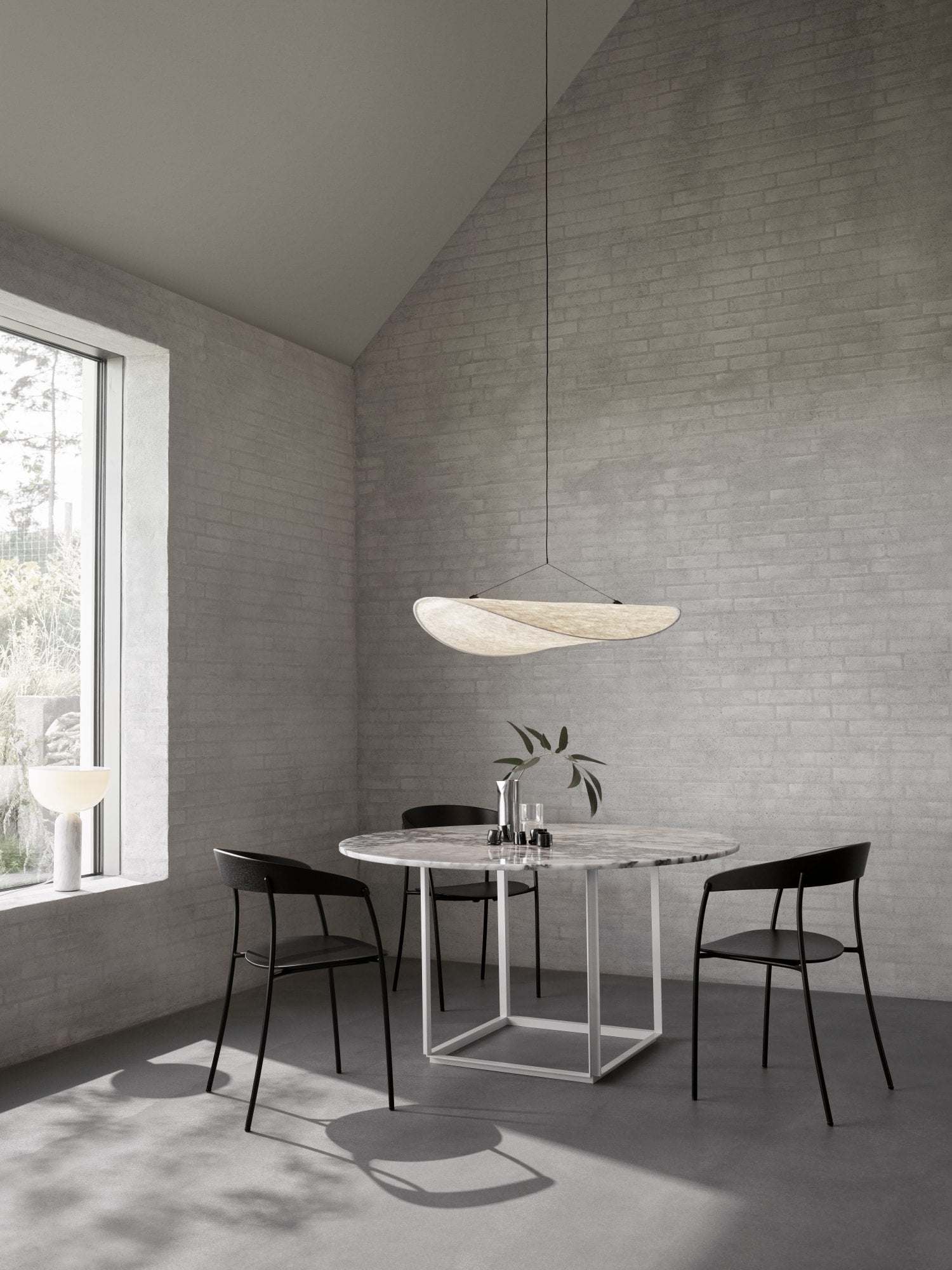 New Works Tense pendant, 90 cm, white | Finnish Design Shop