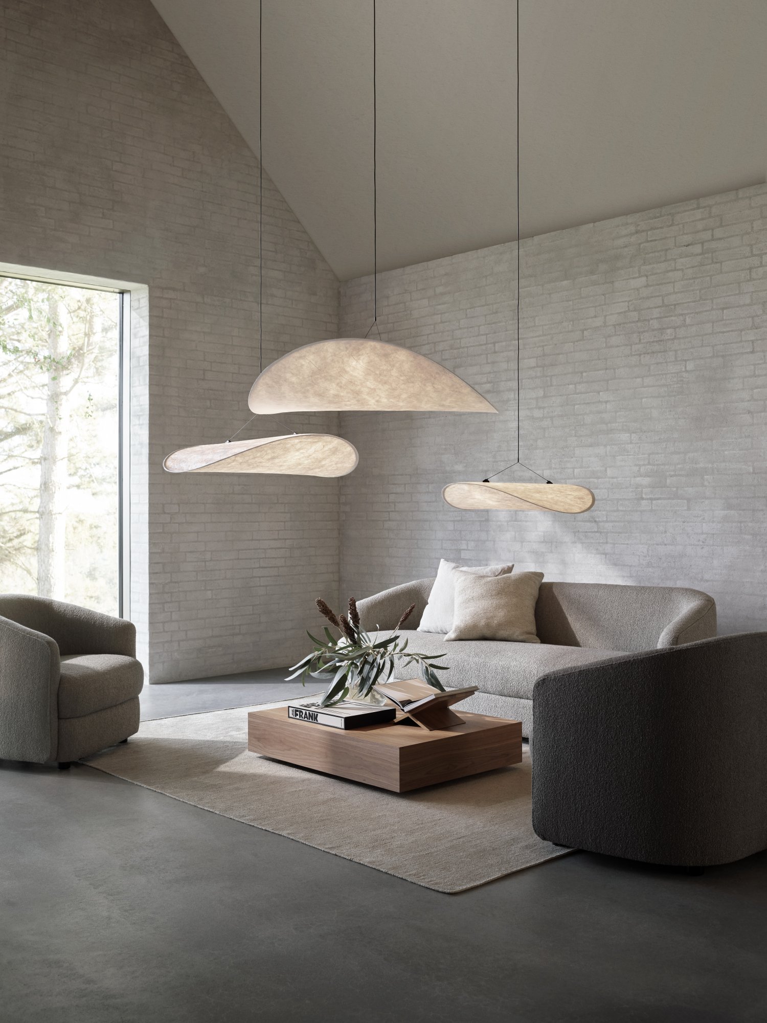 New Works Tense pendant, 90 cm, white | Finnish Design Shop