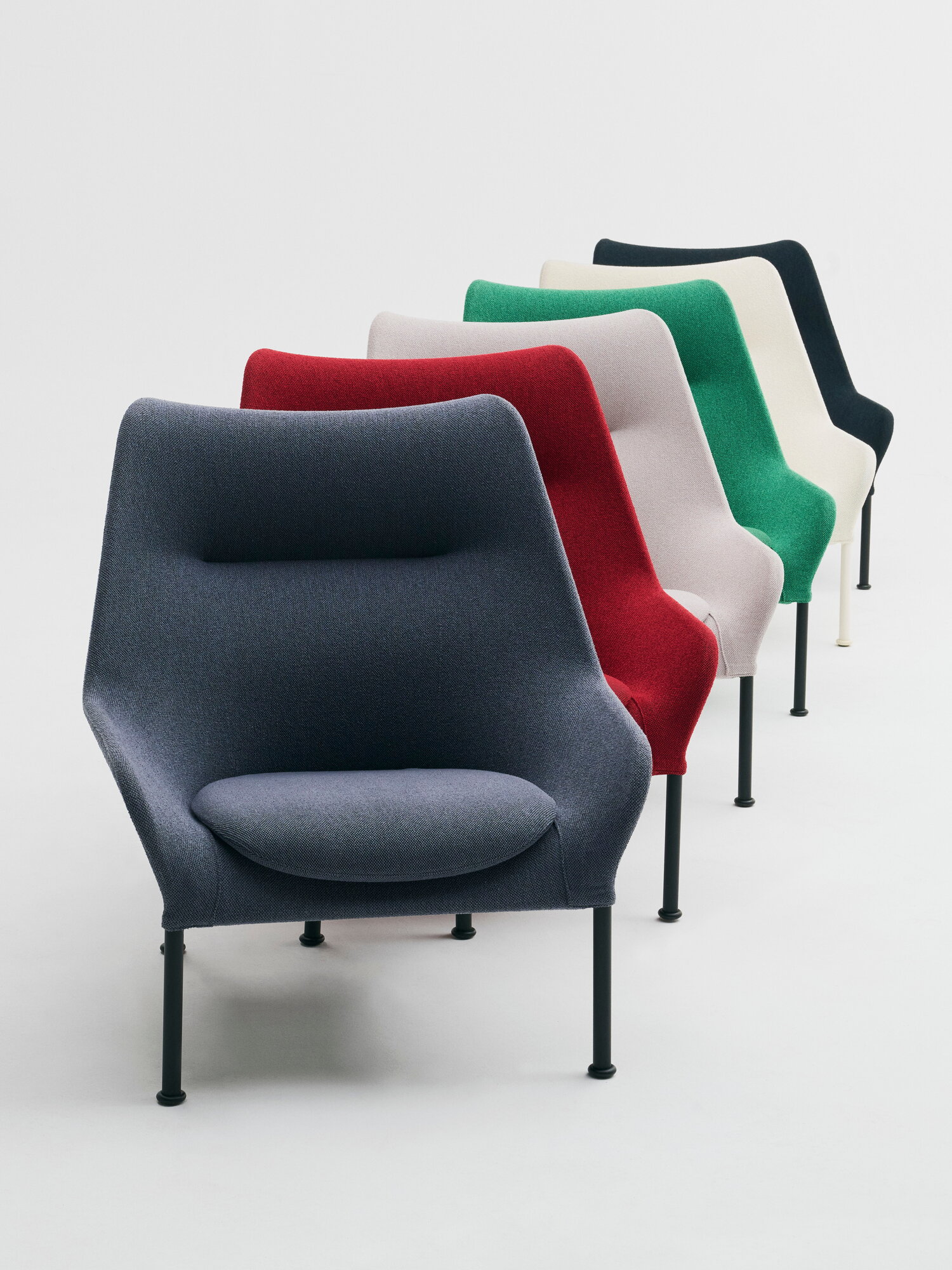 HAY O2 lounge chair, black - lift black | Finnish Design Shop