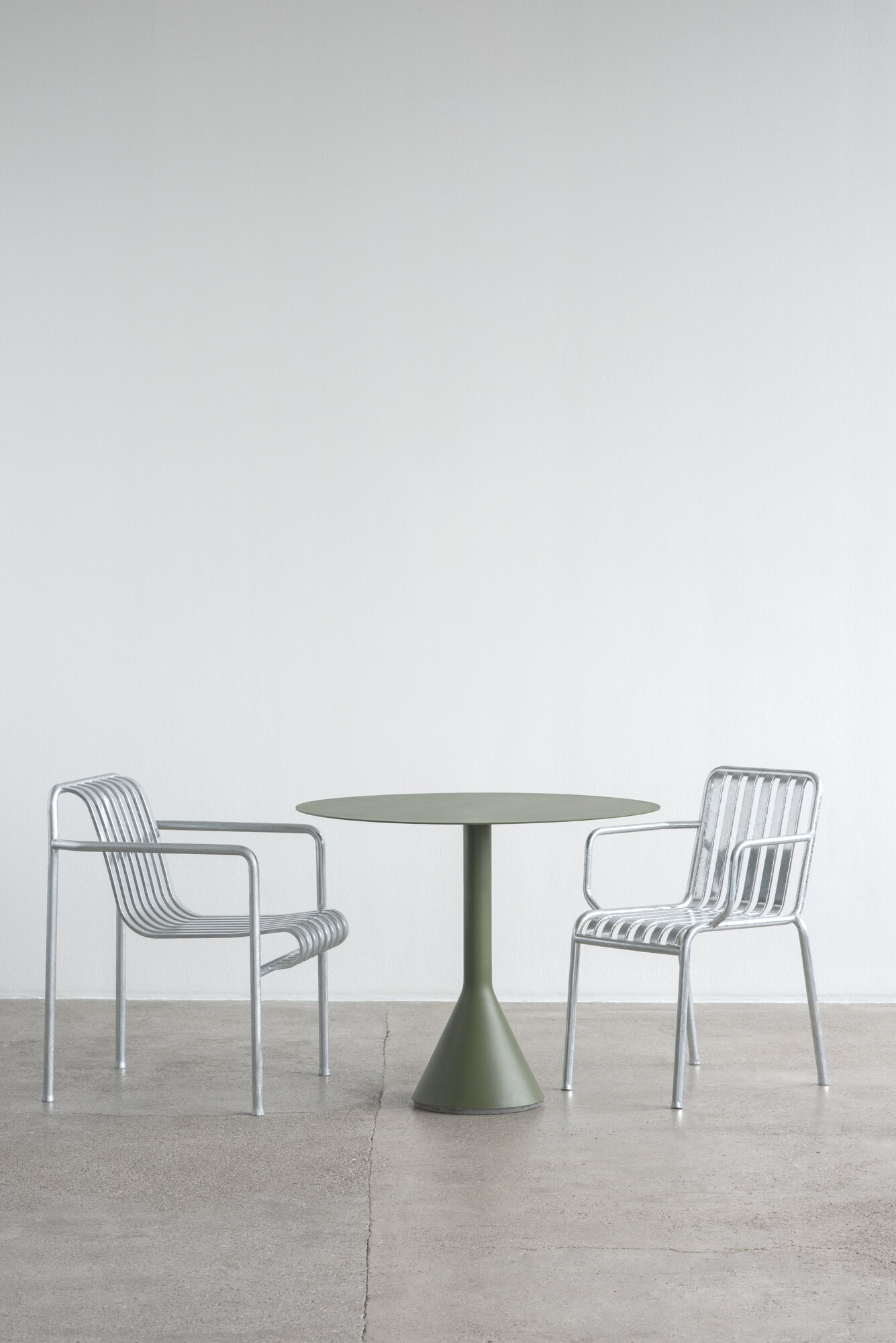 HAY Palissade Cone table, 90 cm, olive | Finnish Design Shop IE
