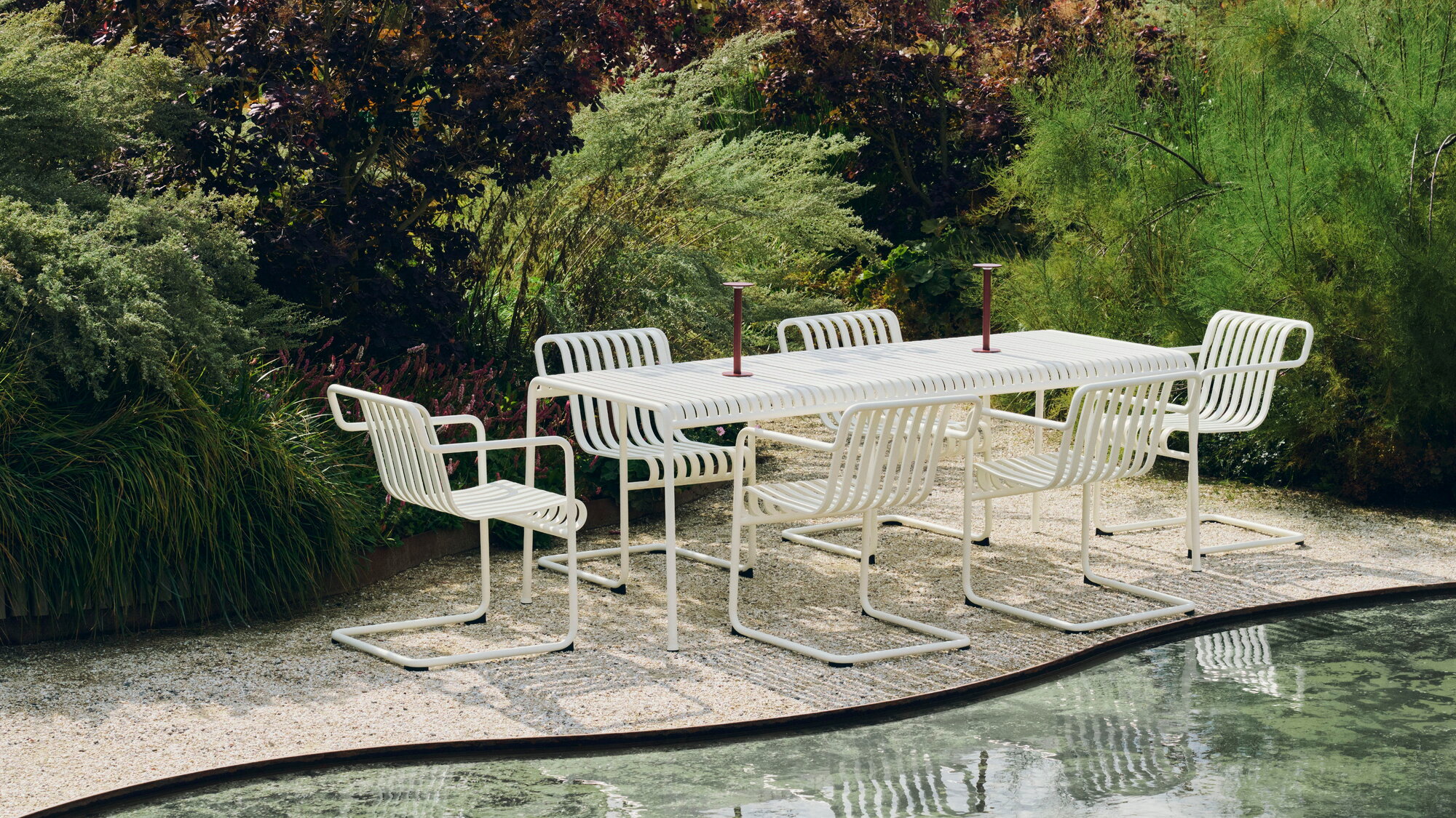 HAY Palissade Cantilever dining armchair, cream white | Finnish