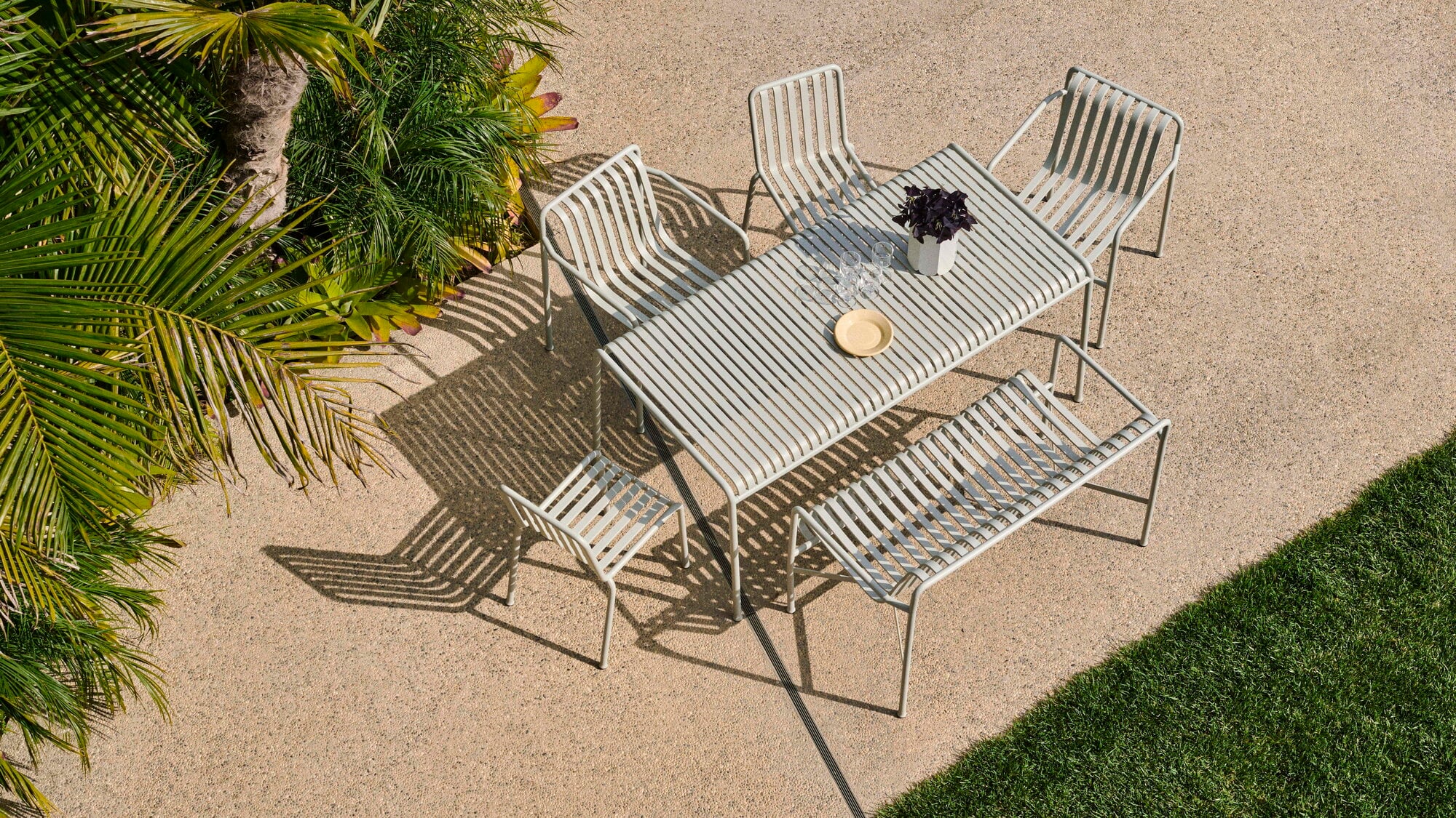 HAY Palissade dining armchair, sky grey | Finnish Design Shop