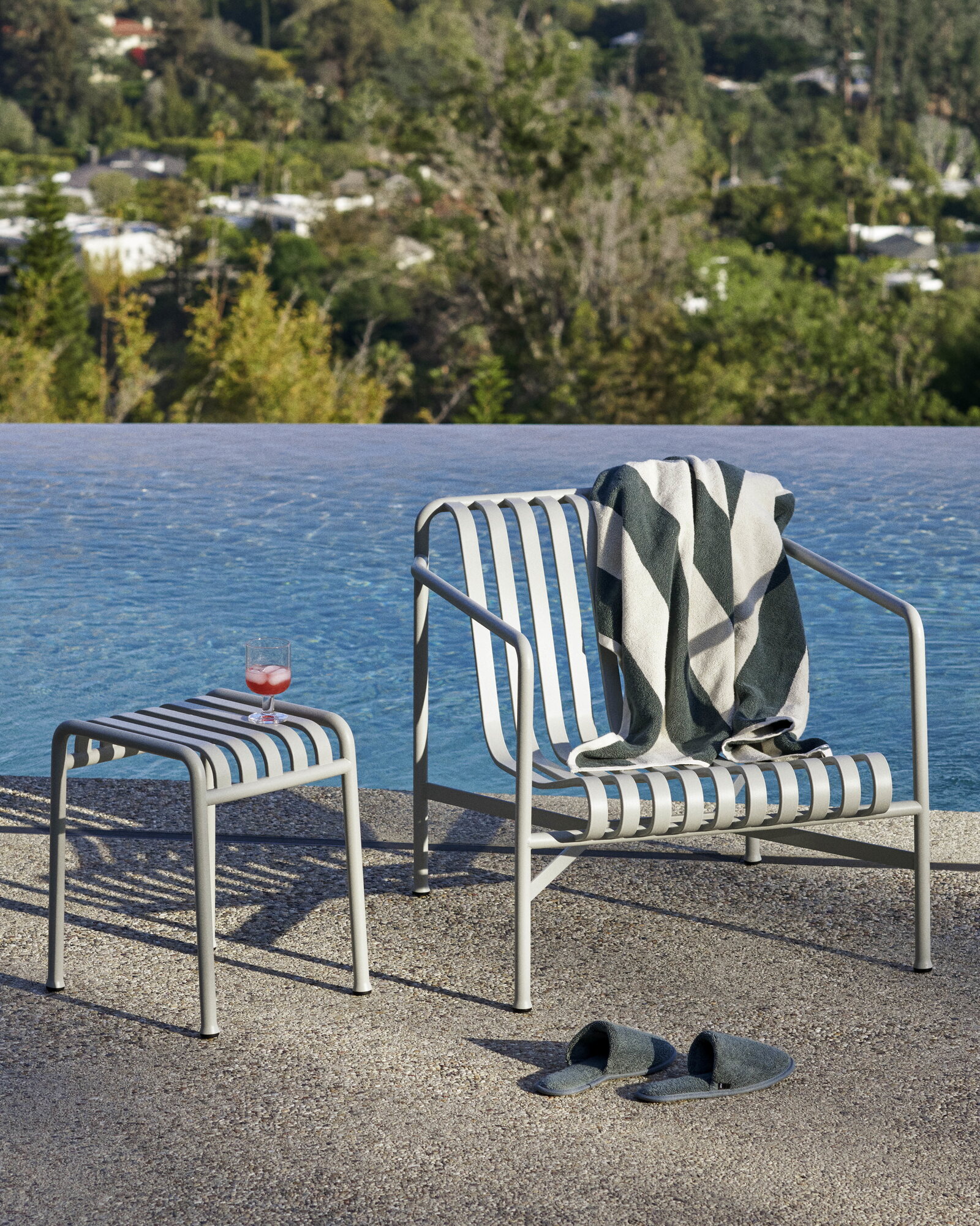 HAY Palissade lounge chair, low, sky grey | Finnish Design Shop