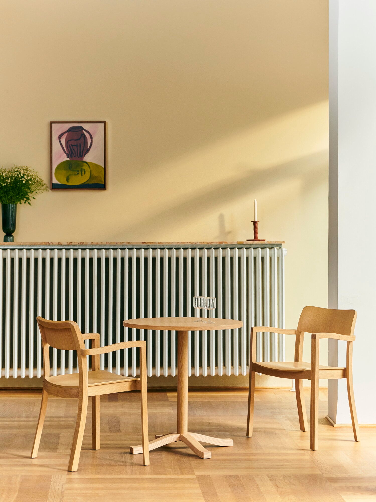 HAY Pastis table, 70 cm, lacquered oak | Finnish Design Shop