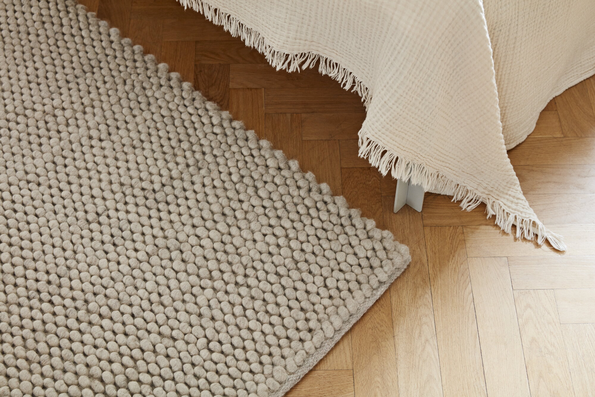 HAY Peas rug, soft grey | Finnish Design Shop