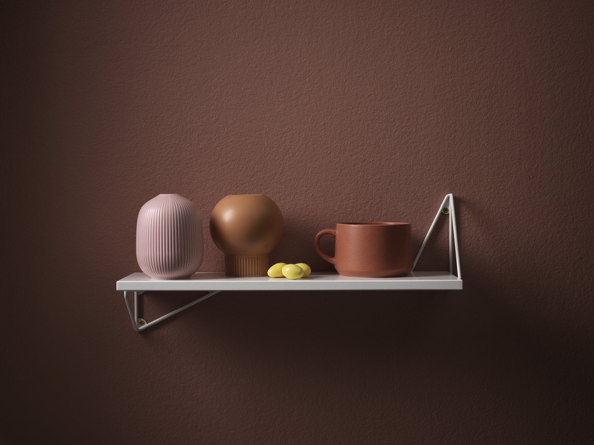 Maze Pythagoras XS shelf with brackets, white | Finnish Design Shop