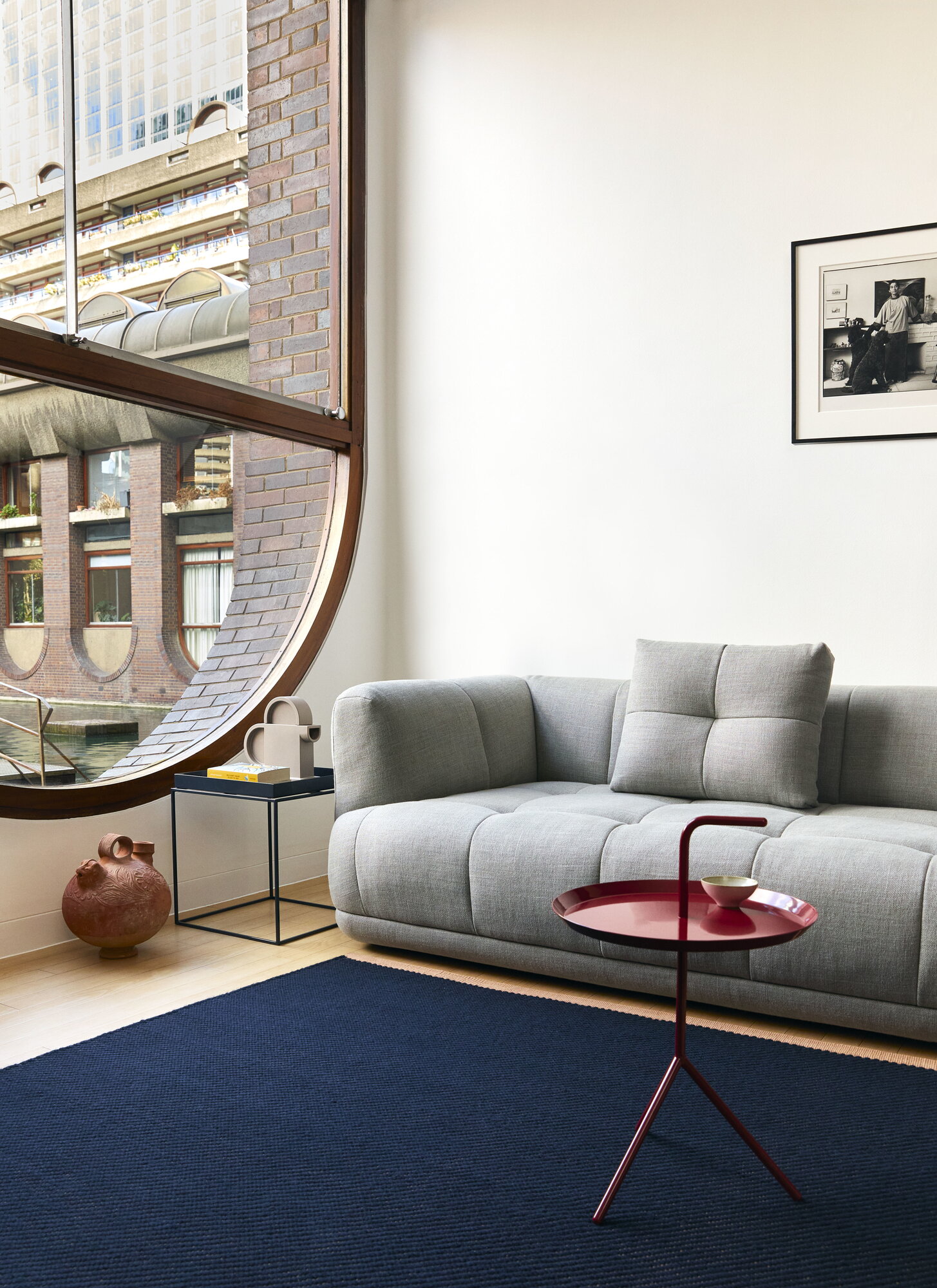 HAY Tray table medium square, deep blue | Finnish Design Shop