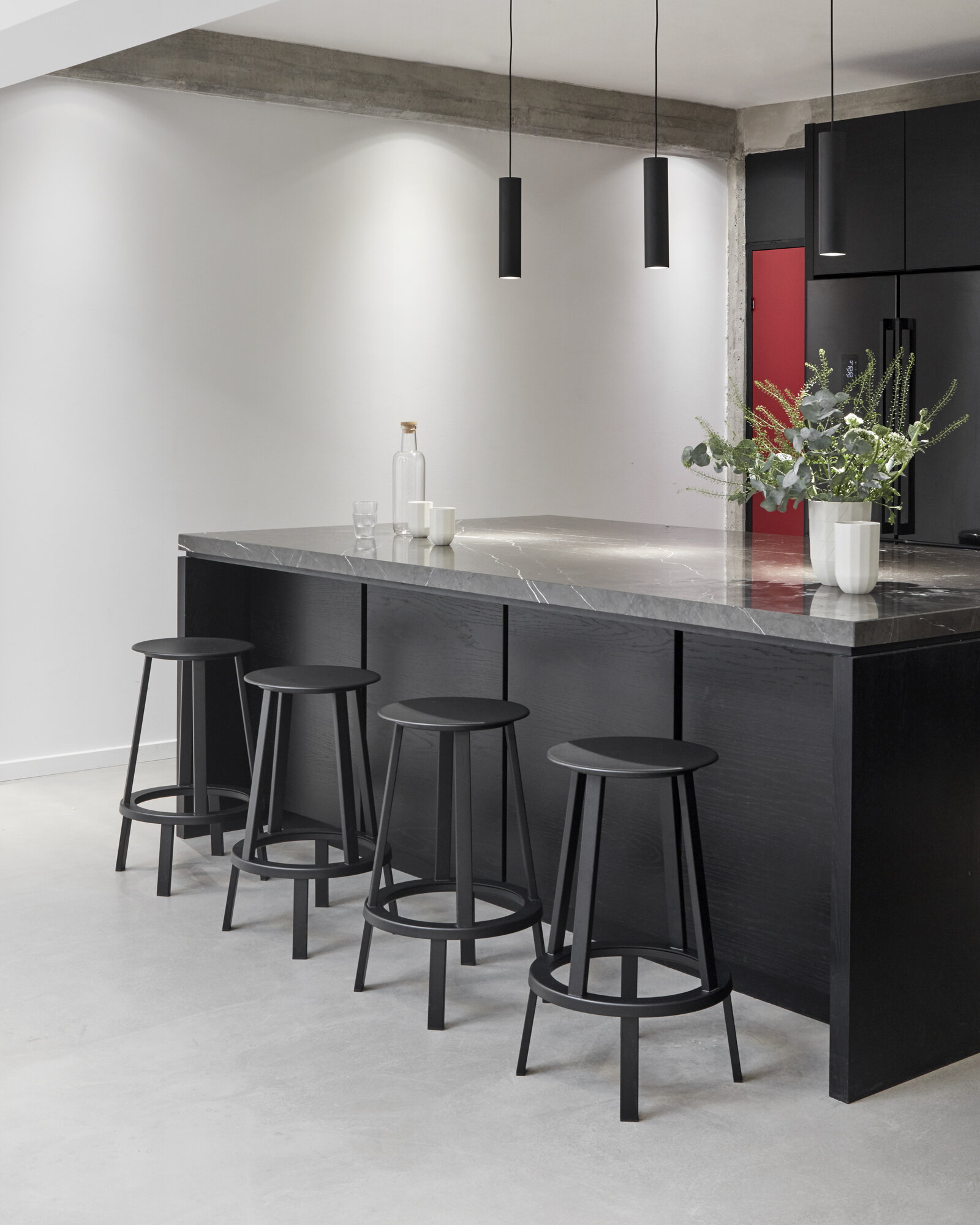 HAY Revolver bar stool, 65 cm, black | Finnish Design Shop