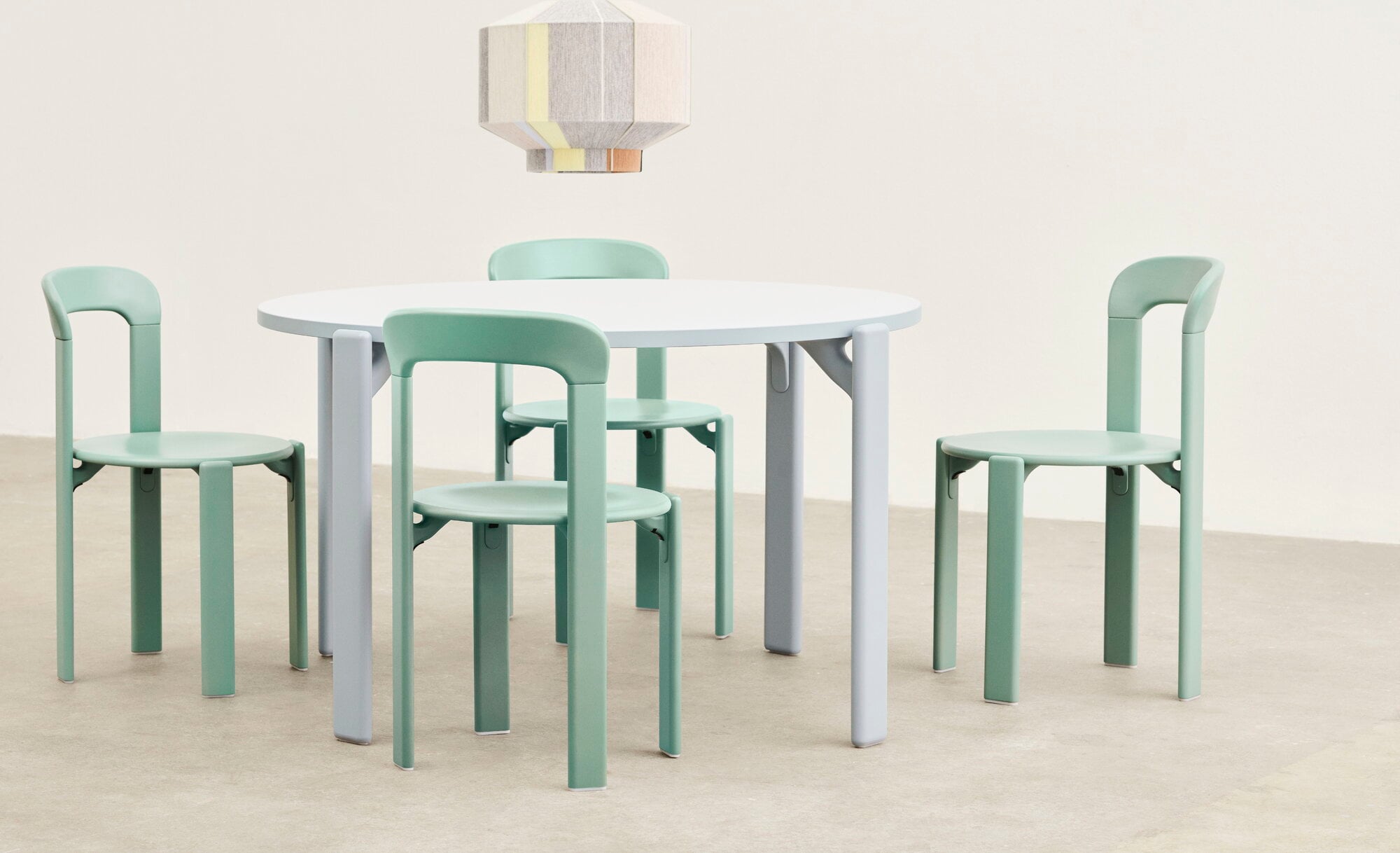 Hey Rey Table HAY Rey table, 128 cm, slate blue - gull | Finnish Design Shop
