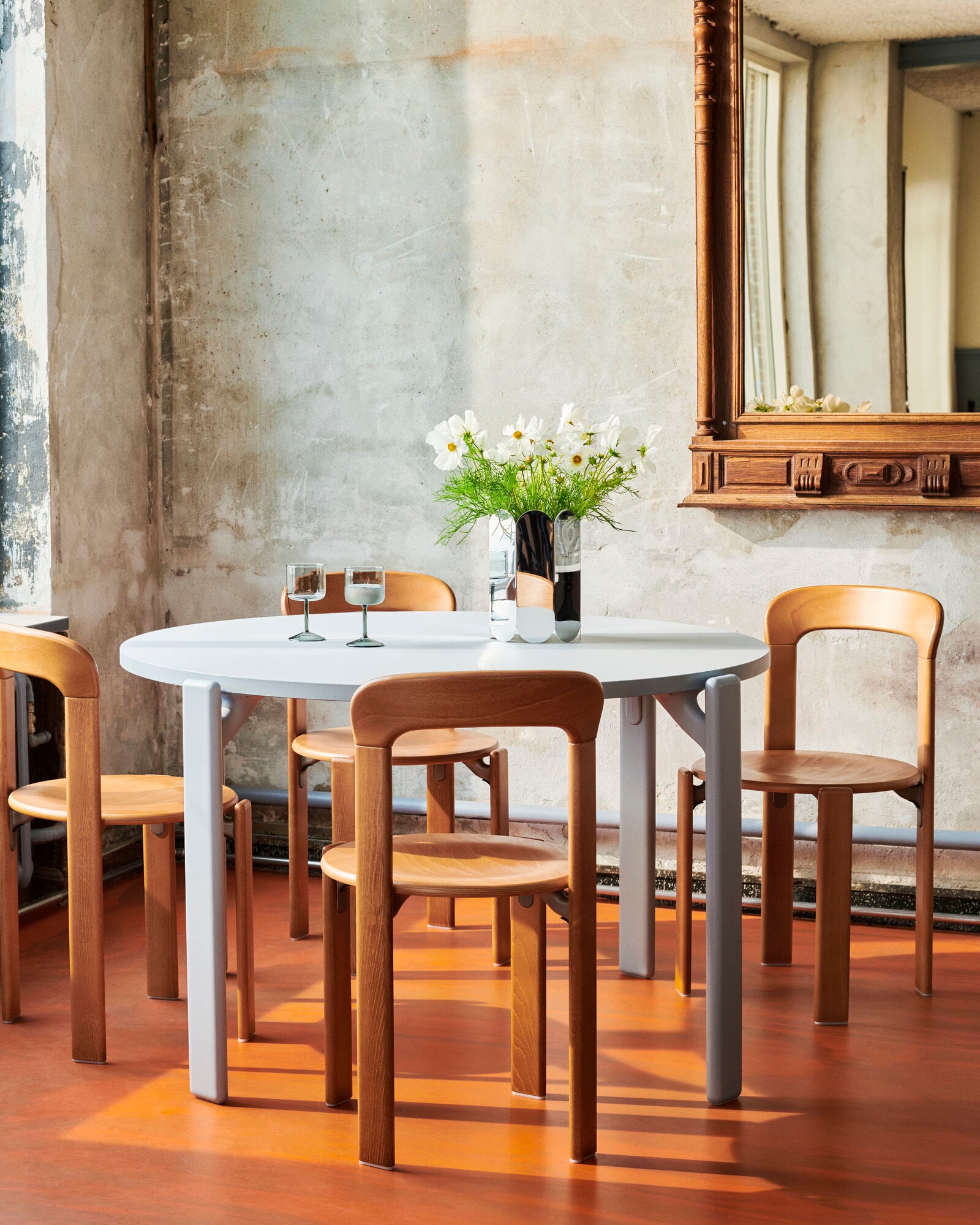 Hey Rey Table HAY Rey table, 128 cm, slate blue - gull | Finnish Design Shop