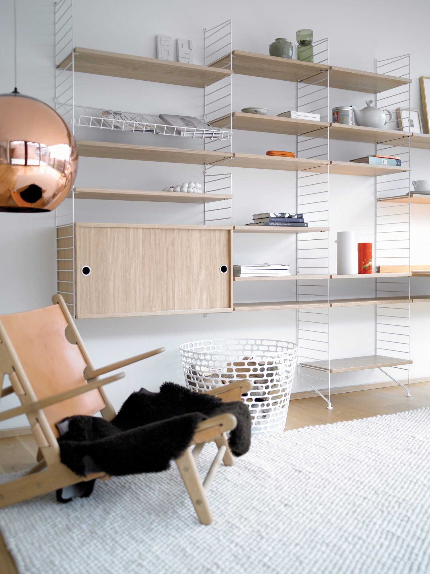 string shelf ホワイト 80×150cm string shelf ホワイト 80×150cm