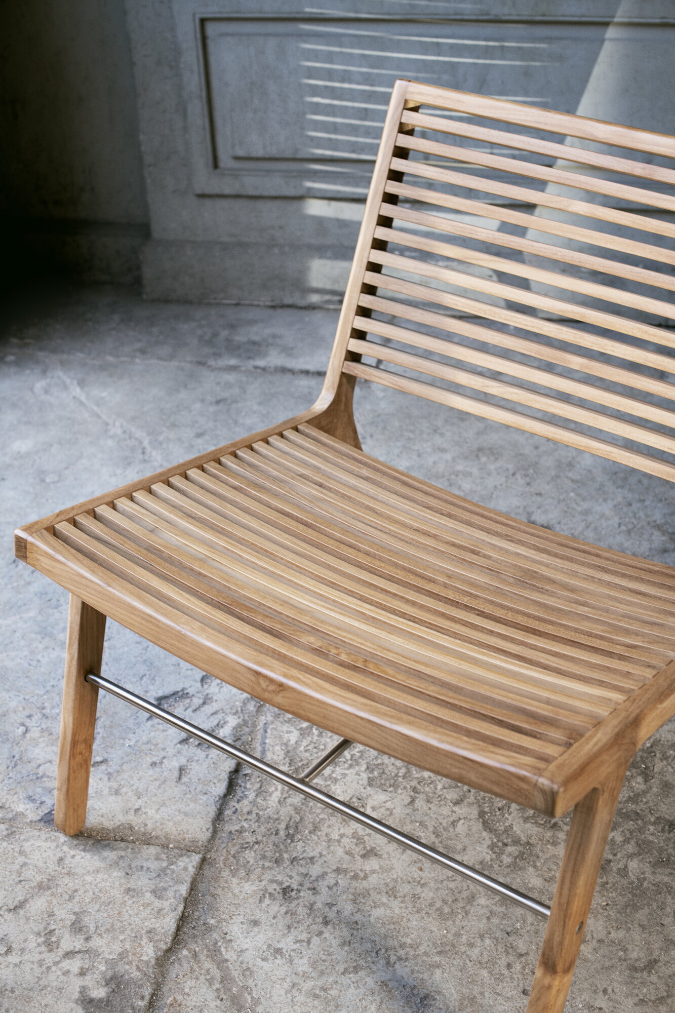 Chair Frame Ribs Sibast RIB lounge chair, teak - stainless steel | Finnish Design Shop
