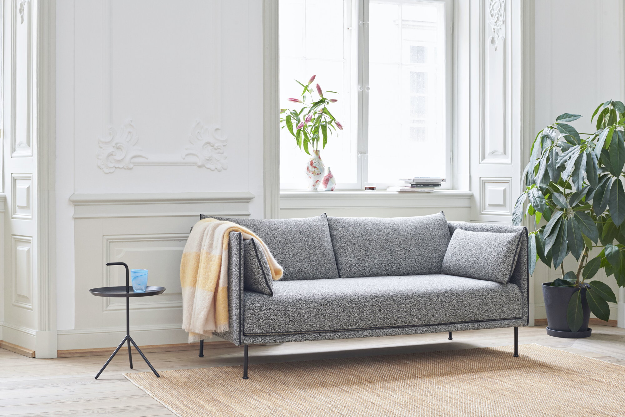 HAY DLM table, deep blue, high gloss | Finnish Design Shop