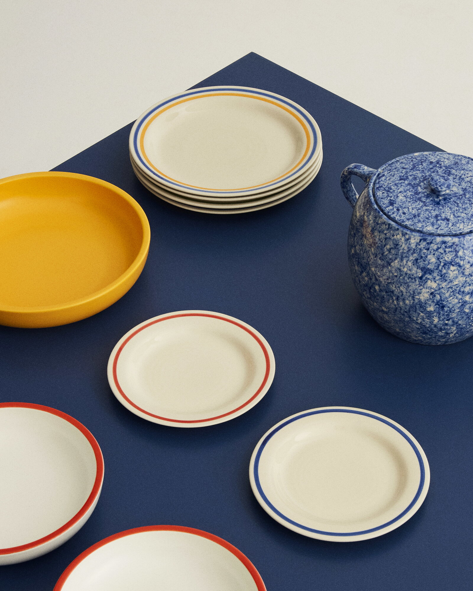 HAY Sobremesa plate, 2 pcs, 18,5 cm, blue | Finnish Design Shop
