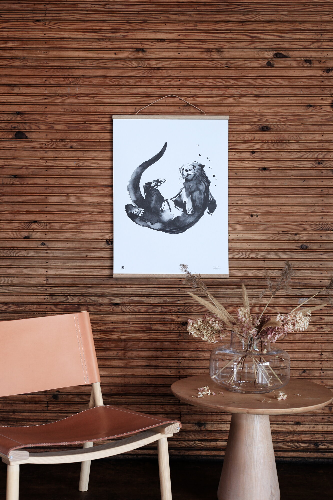 Teemu Järvi Illustrations Saukko juliste, 50 x 70 cm | Finnish Design Shop