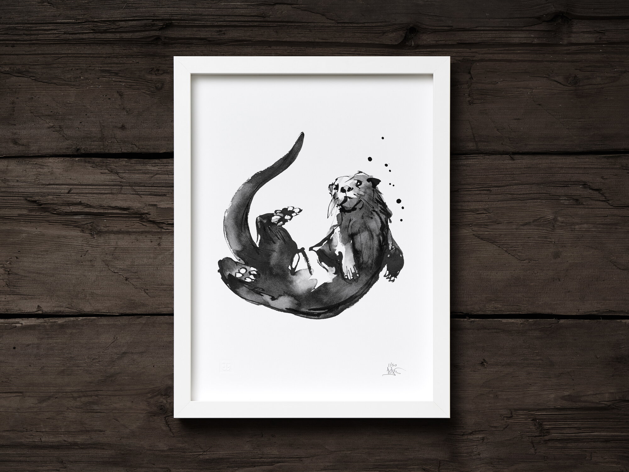 Teemu Järvi Illustrations Saukko juliste, 50 x 70 cm | Finnish Design Shop